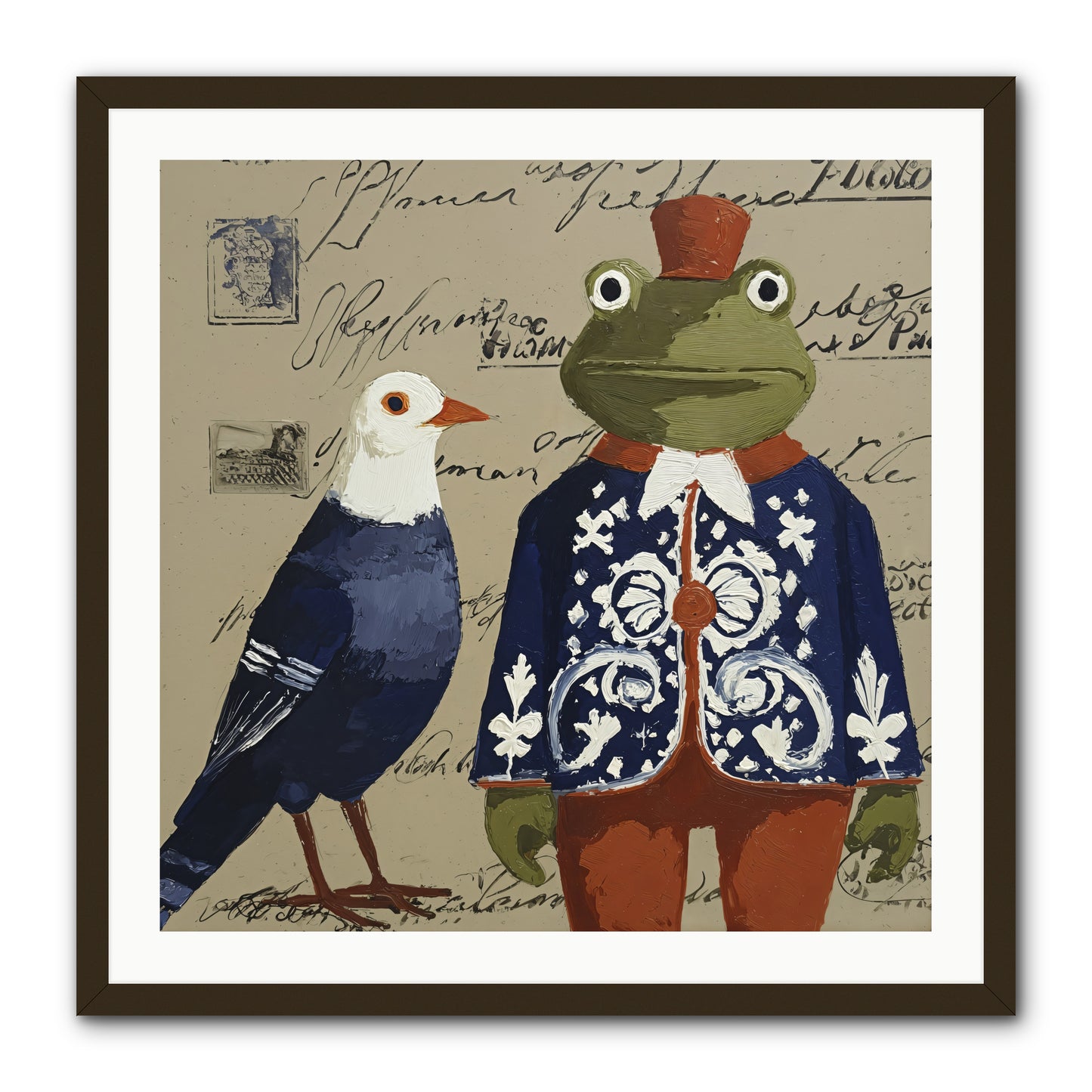 When Serendipity Enters -- Framed Print - Black 30x30