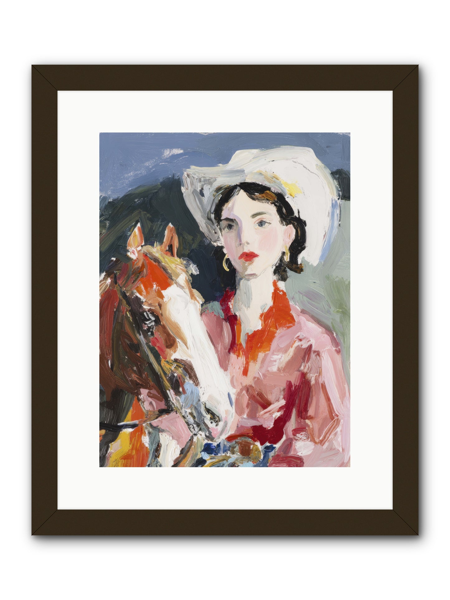 When Shadows Stretched -- Framed Print - Black 12x16