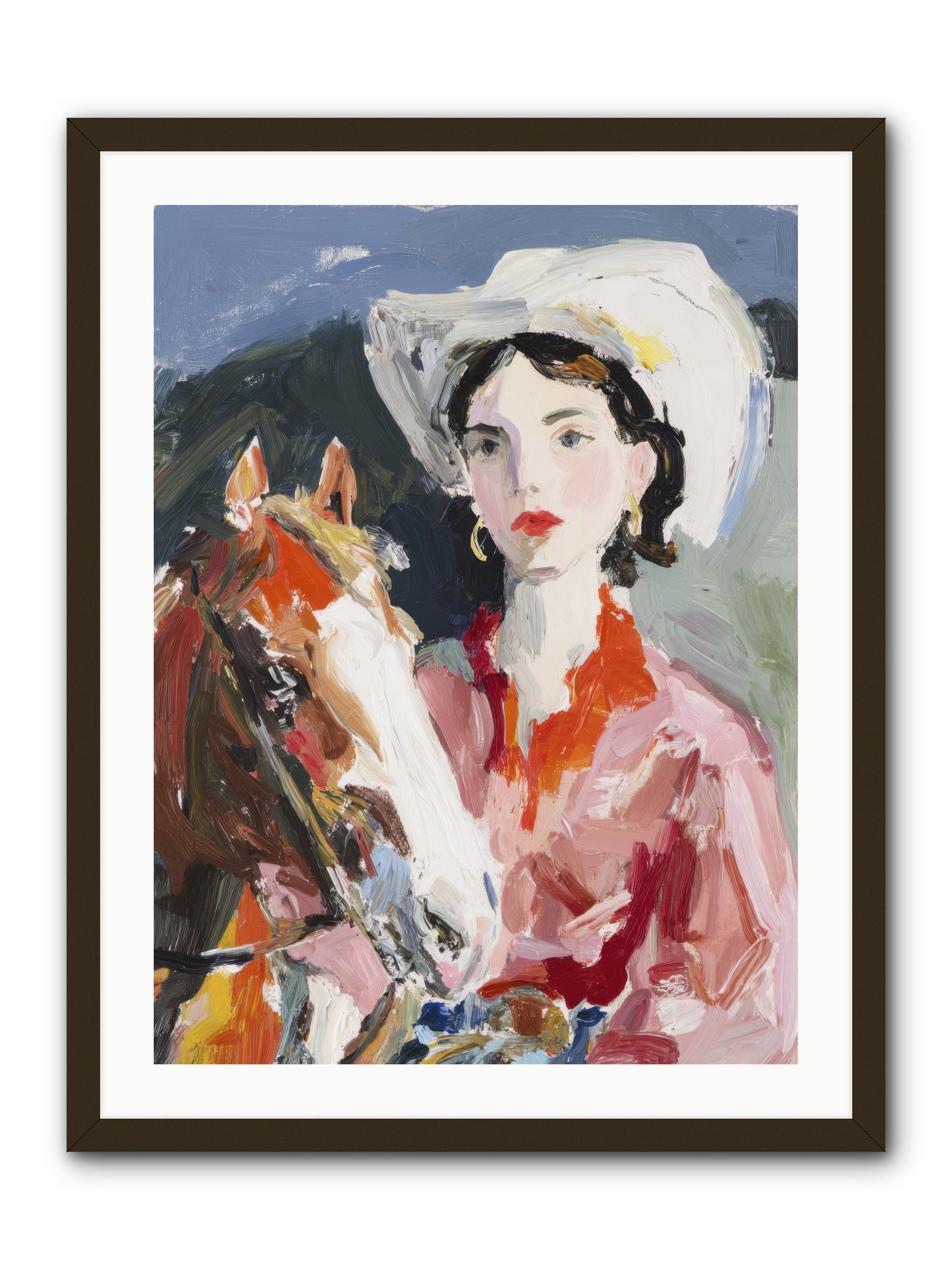 When Shadows Stretched -- Framed Print - Black 24x32