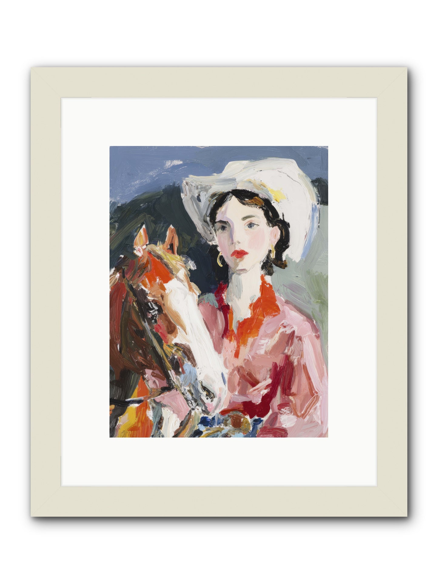 When Shadows Stretched -- Framed Print - White 9x12