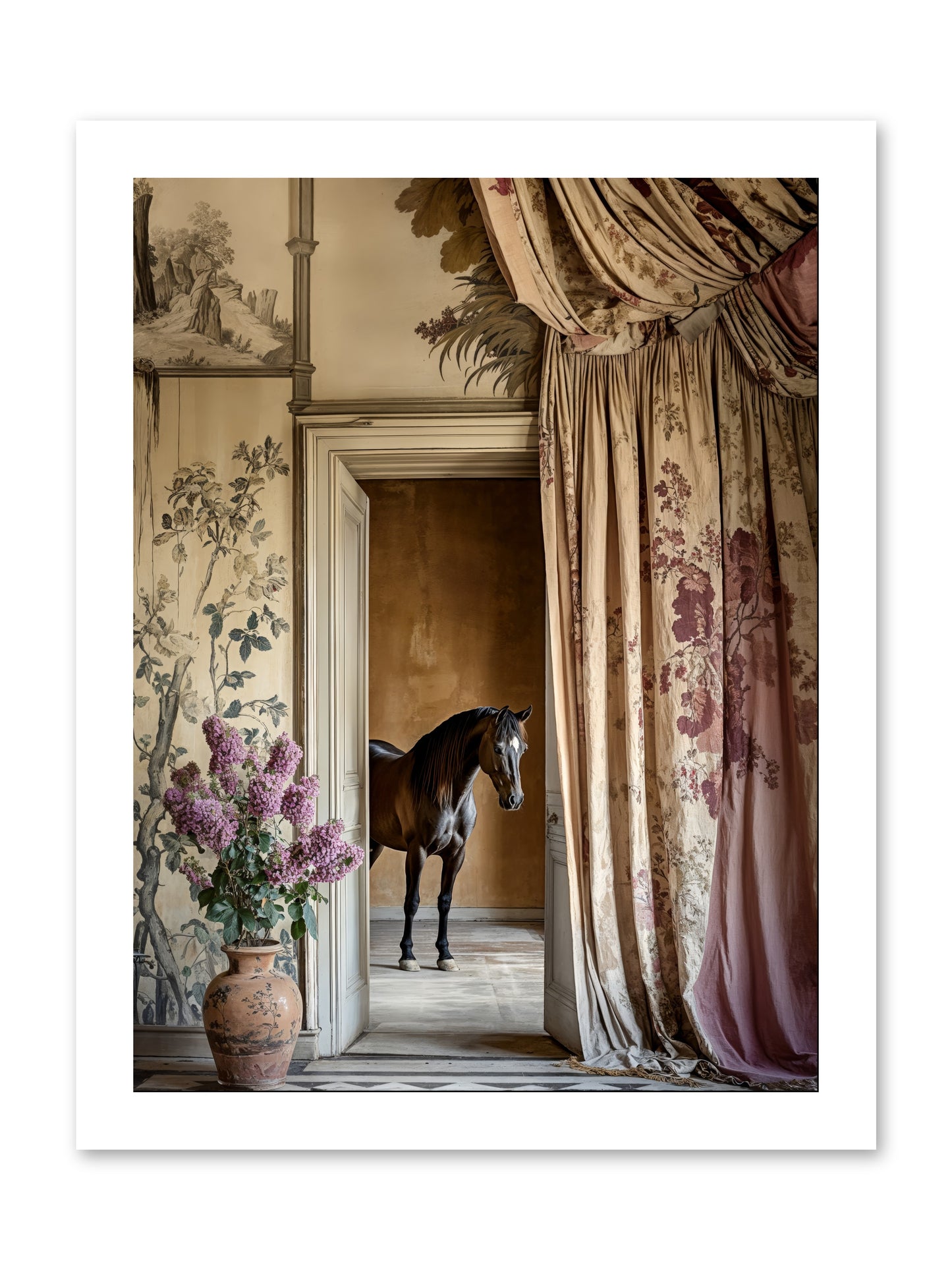When Shadows Wore Horseshoes -- Loose Canvas Print 12x16
