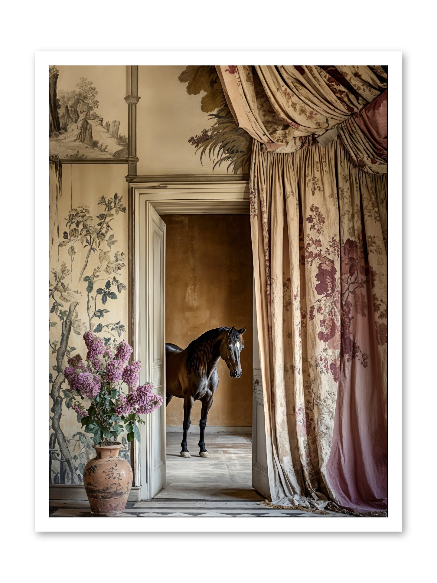 When Shadows Wore Horseshoes -- Loose Canvas Print 24x32