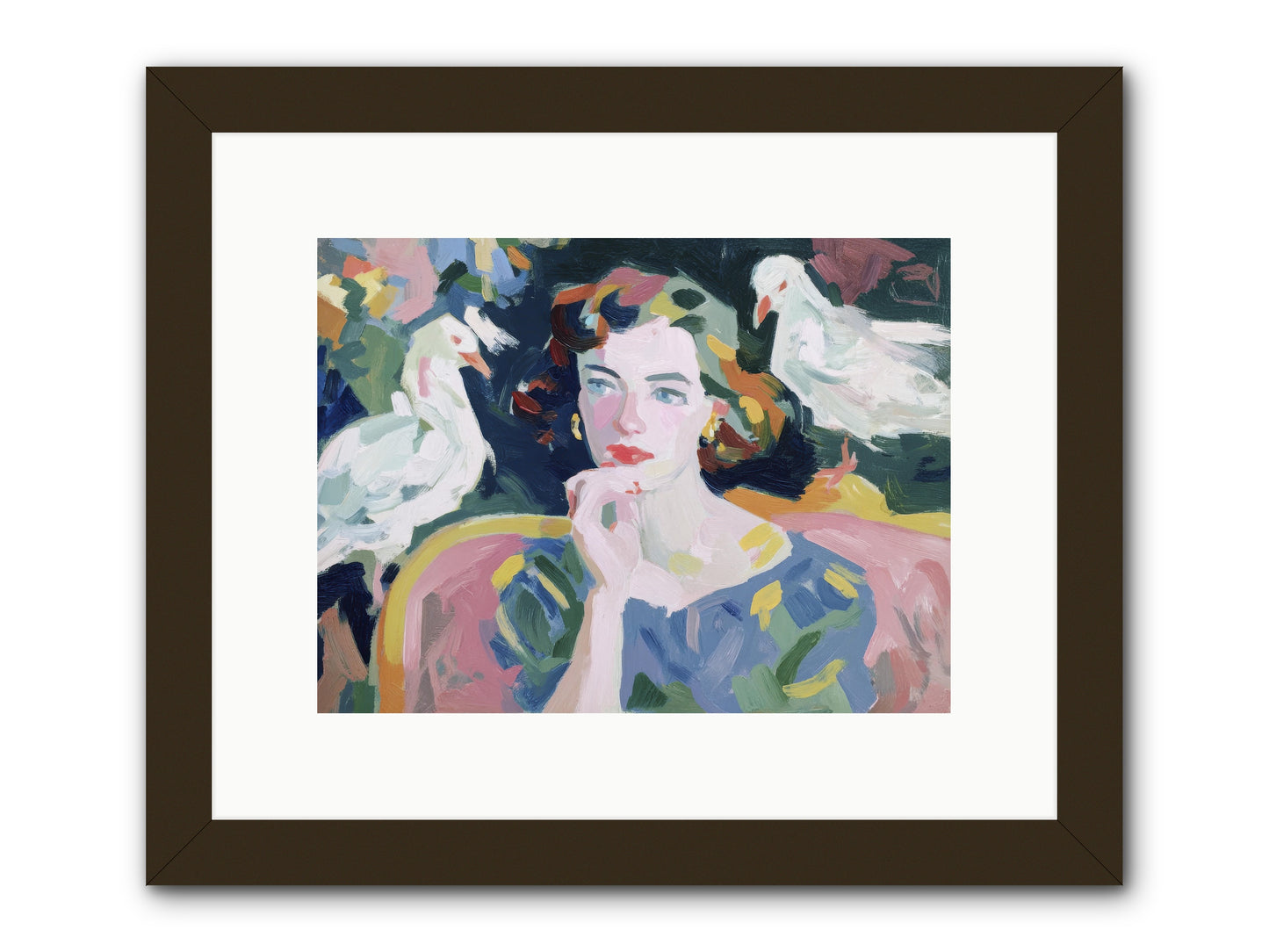 When Silence Had Wings -- Framed Print - Black 12x9