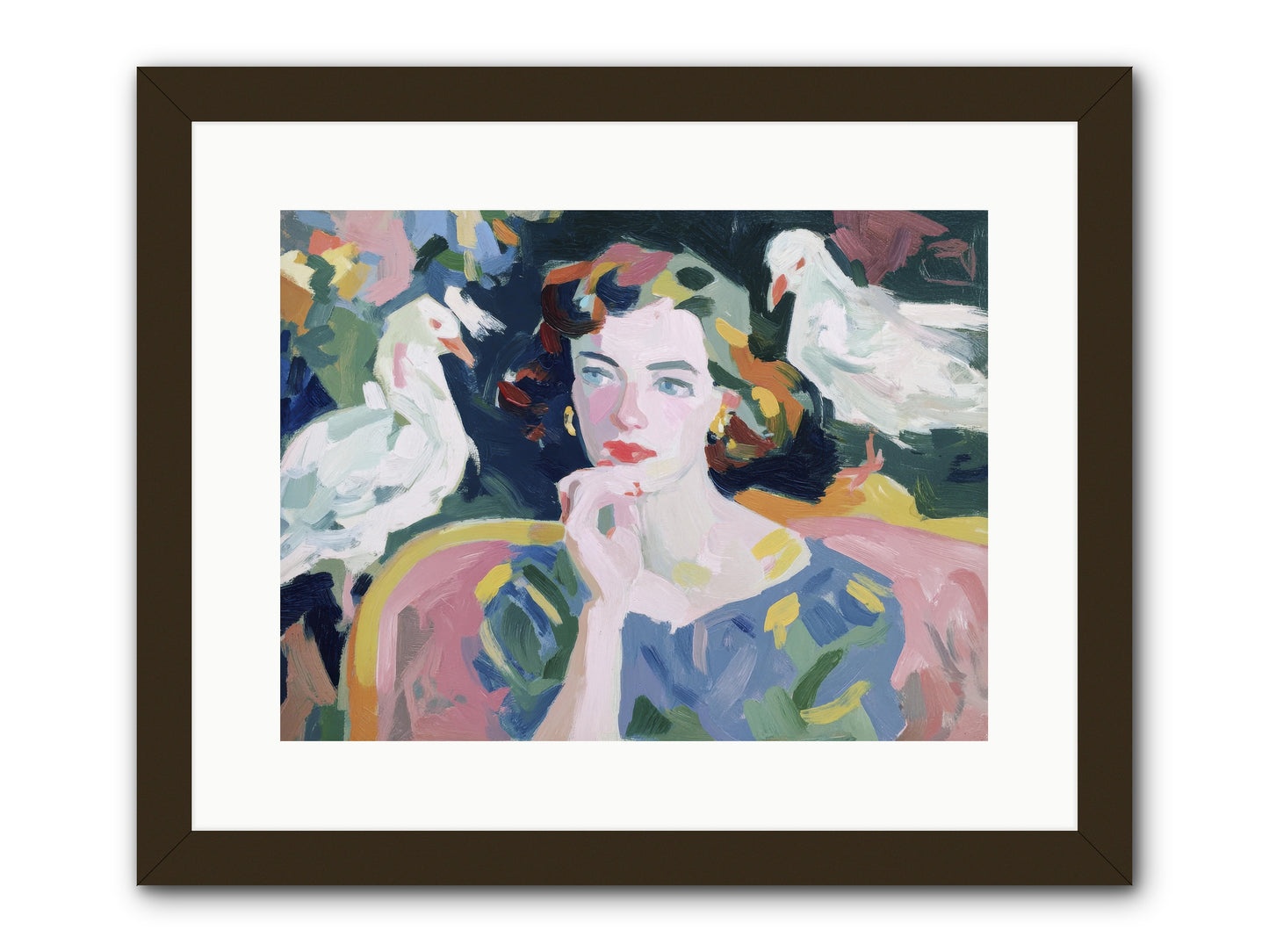 When Silence Had Wings -- Framed Print - Black 16x12