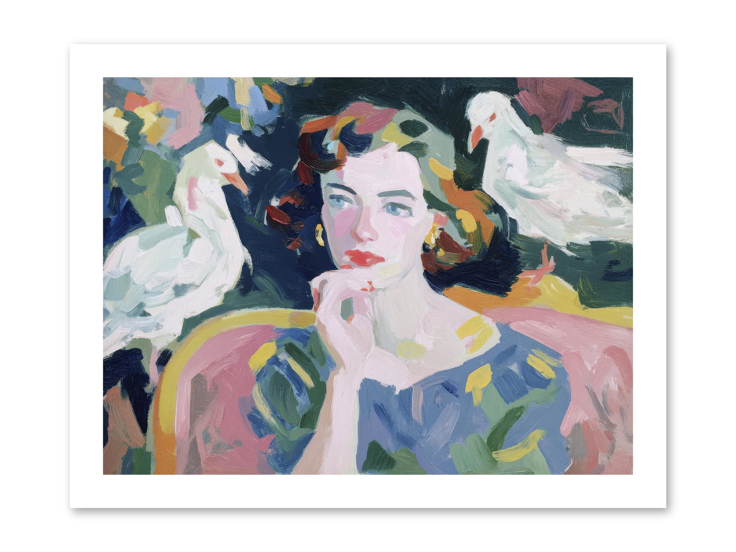 When Silence Had Wings -- Loose Canvas Print 16x12
