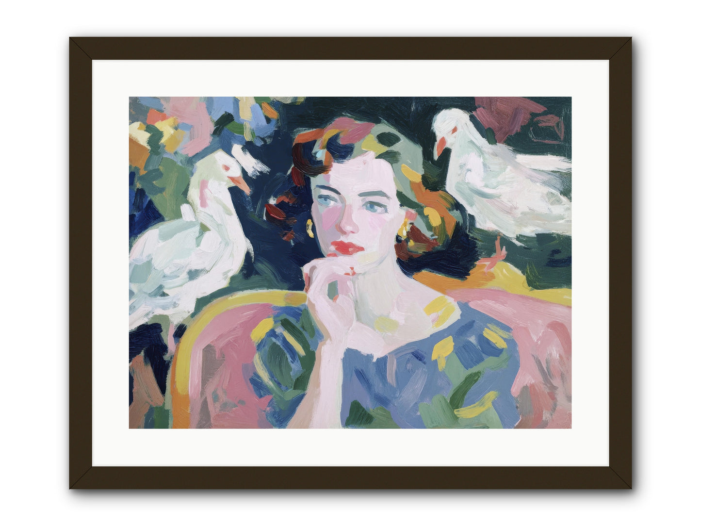 When Silence Had Wings -- Framed Print - Black 24x18