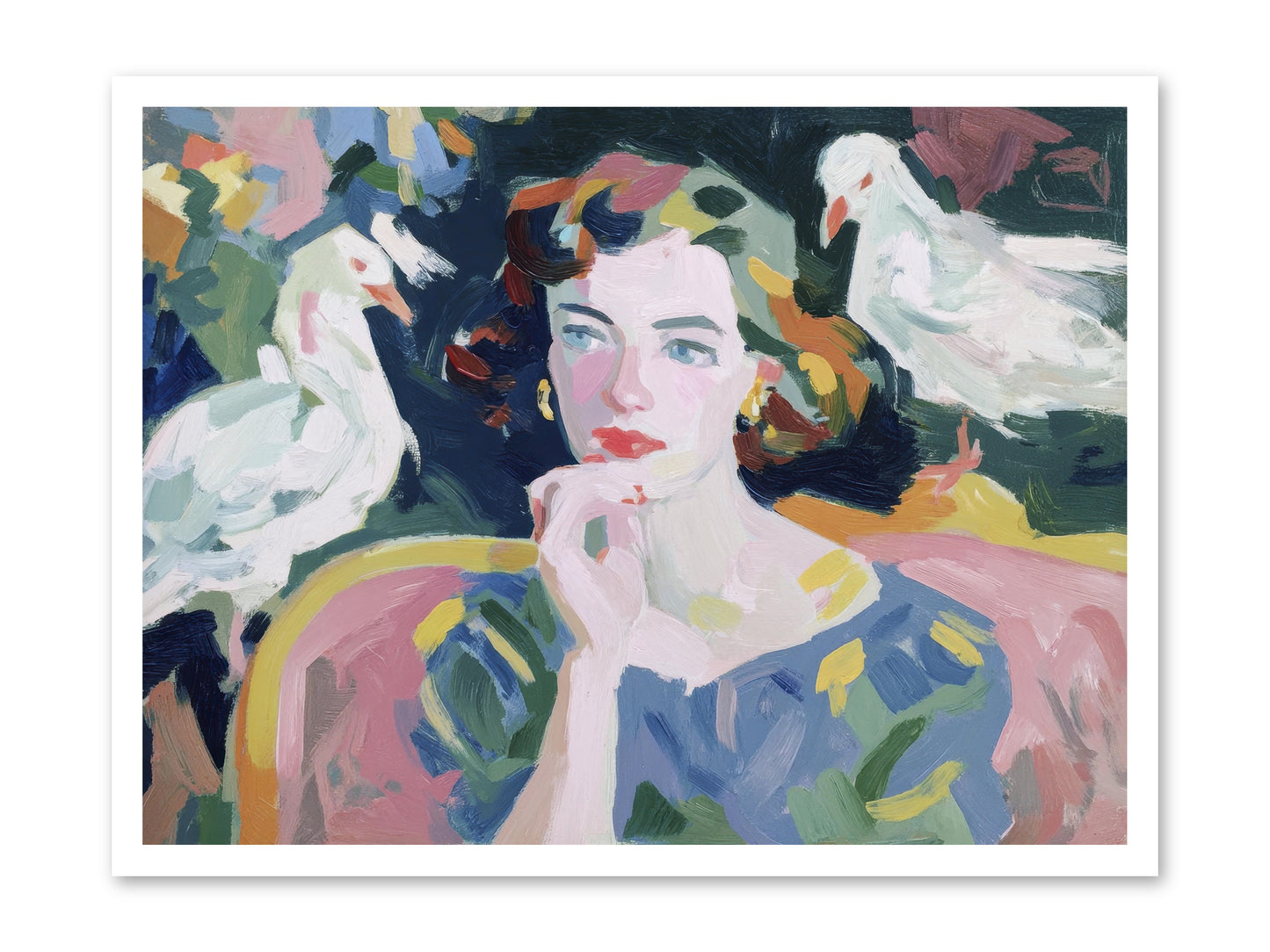 When Silence Had Wings -- Loose Canvas Print 32x24