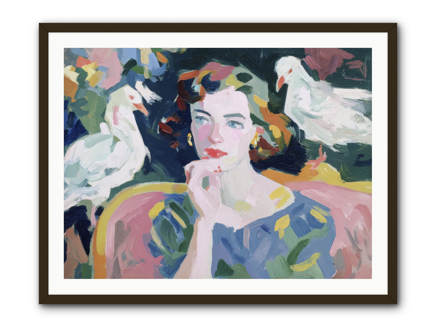 When Silence Had Wings -- Framed Print - Black 40x30