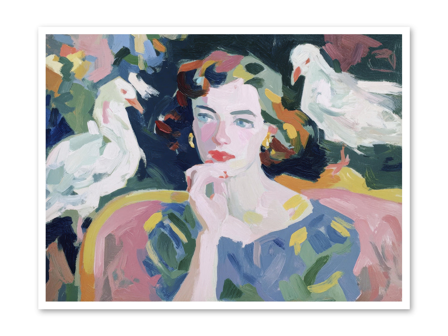 When Silence Had Wings -- Loose Canvas Print 48x36