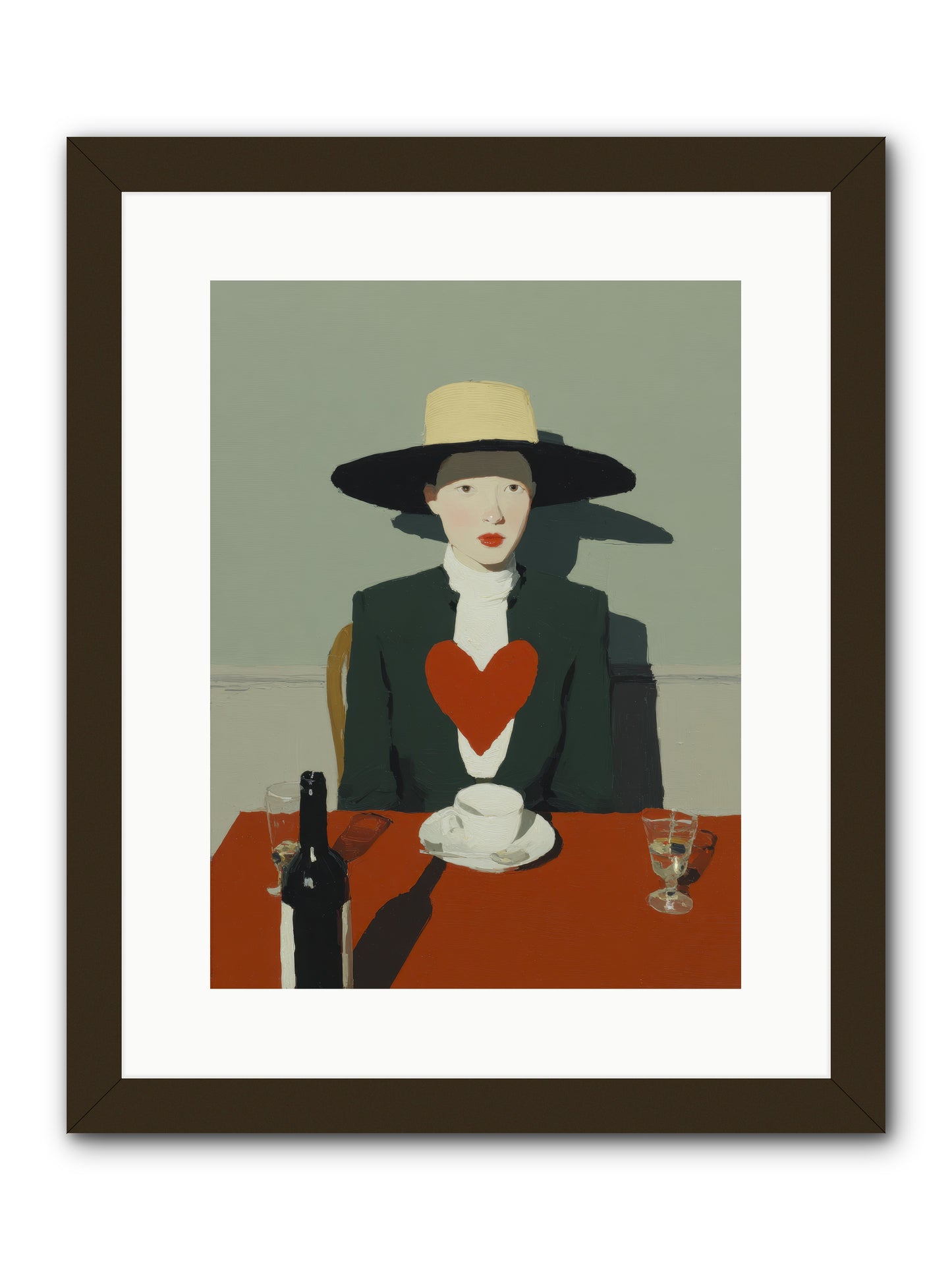 When Souls Find Their Match -- Framed Print - Black 12x16