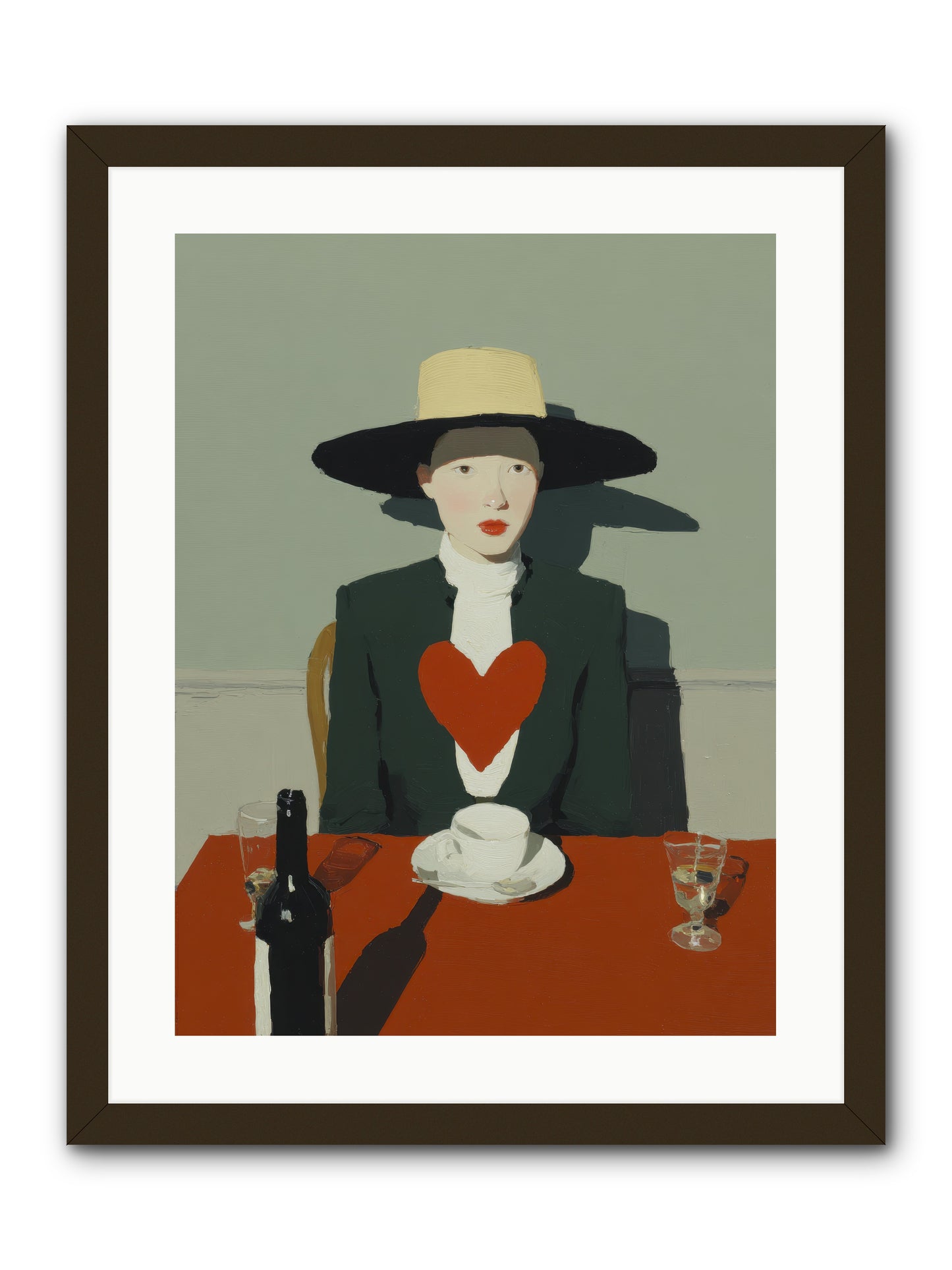 When Souls Find Their Match -- Framed Print - Black 18x24