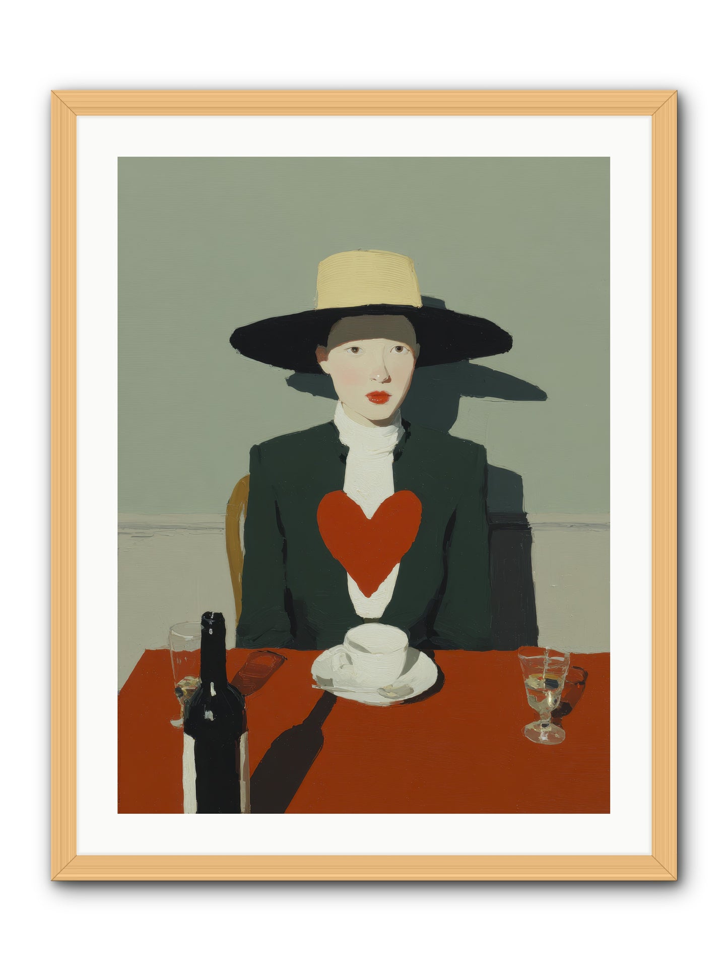 When Souls Find Their Match -- Framed Print - Natural 24x32