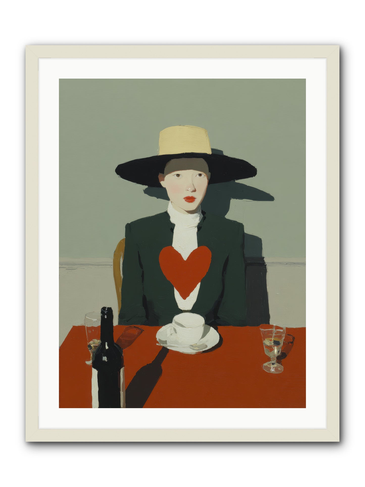 When Souls Find Their Match -- Framed Print - White 24x32