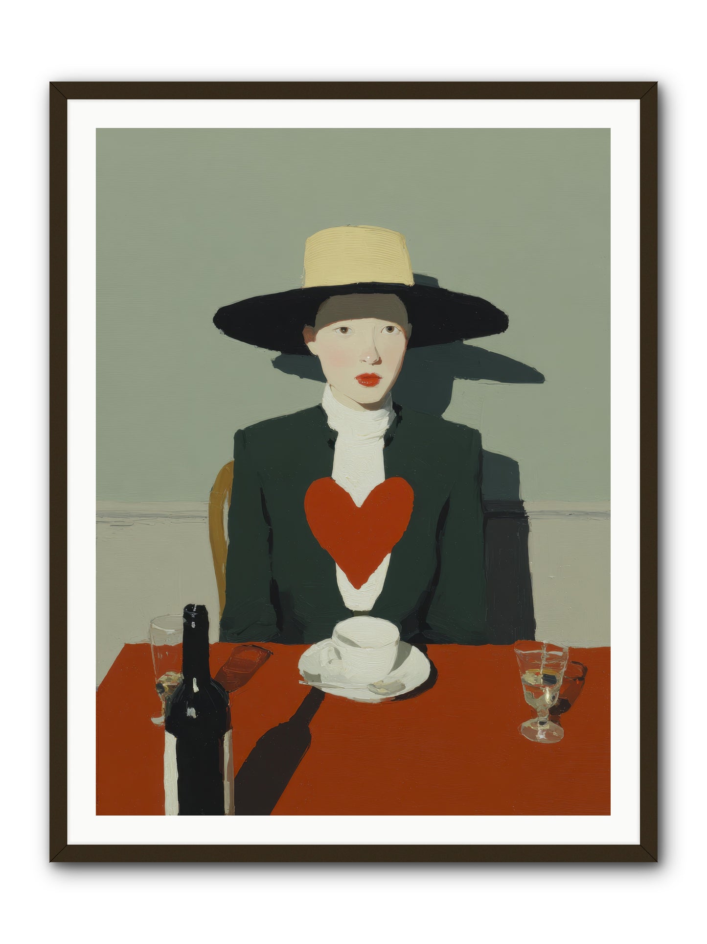 When Souls Find Their Match -- Framed Print - Black 36x48
