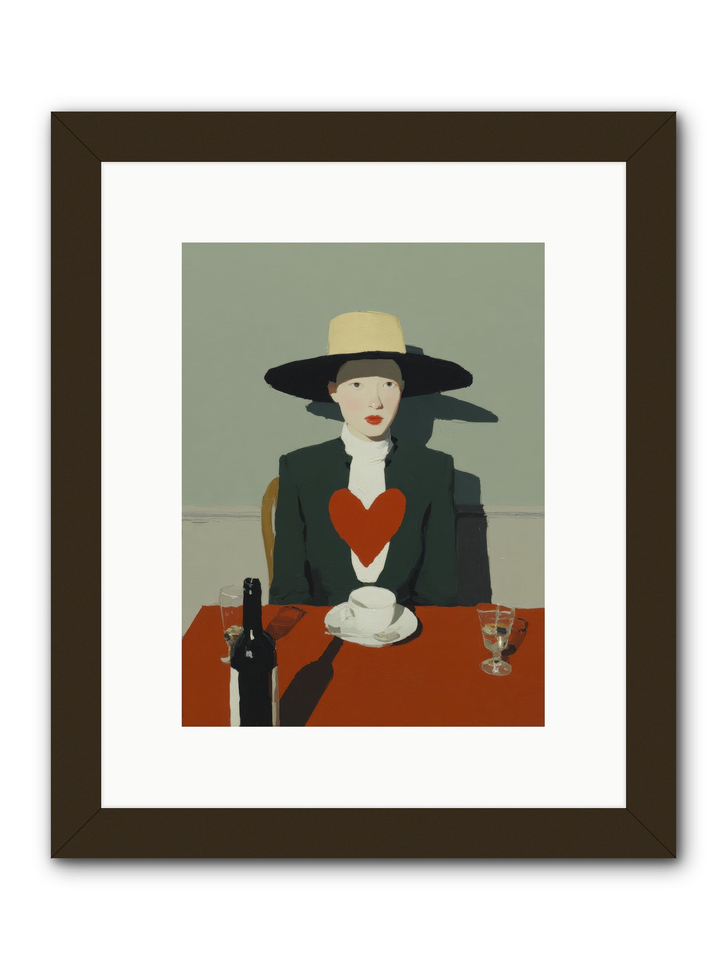 When Souls Find Their Match -- Framed Print - Black 9x12