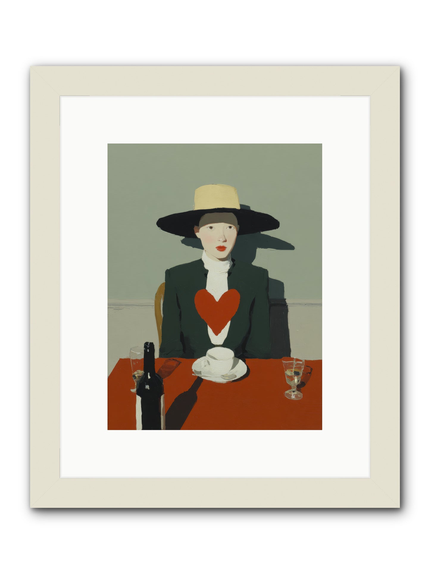 When Souls Find Their Match -- Framed Print - White 9x12