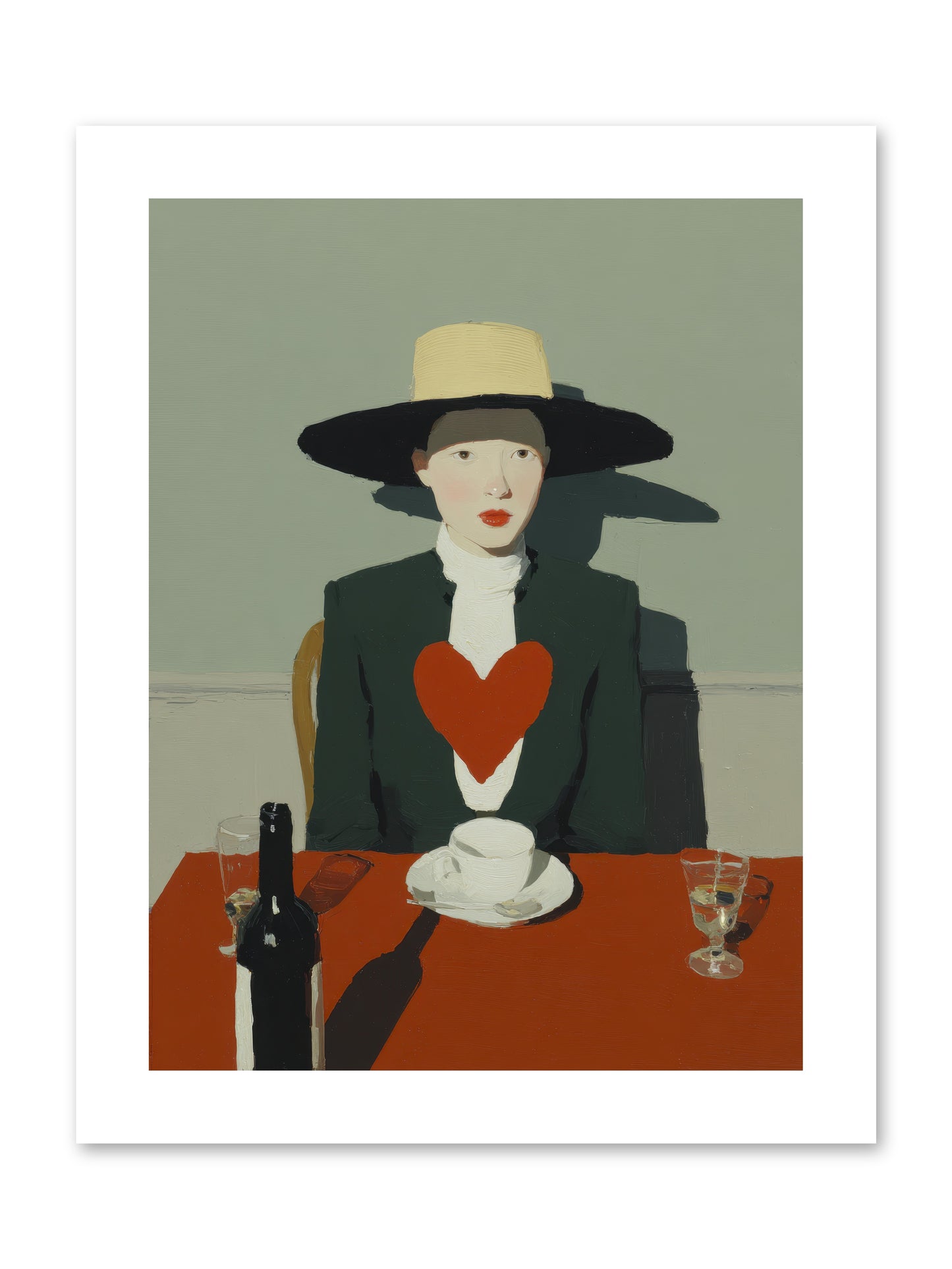When Souls Find Their Match -- Loose Canvas Print 9x12