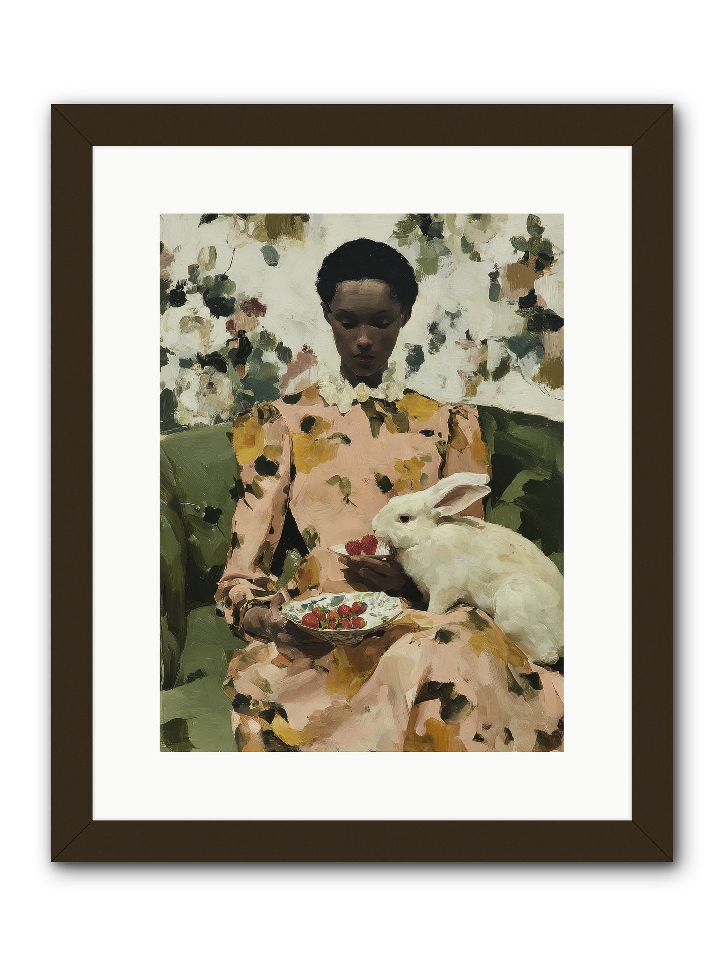 When Spring Wore Velvet -- Framed Print - Black 12x16