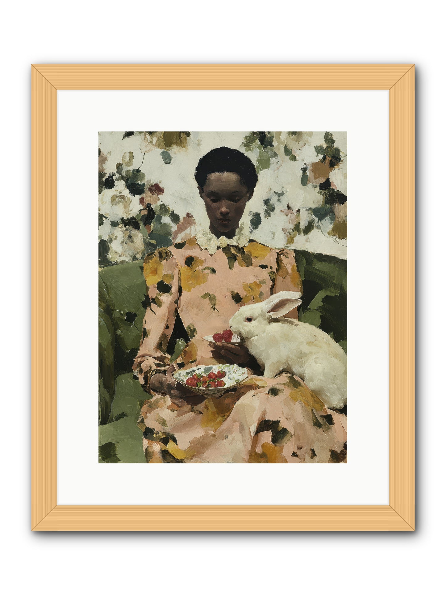 When Spring Wore Velvet -- Framed Print - Natural 12x16