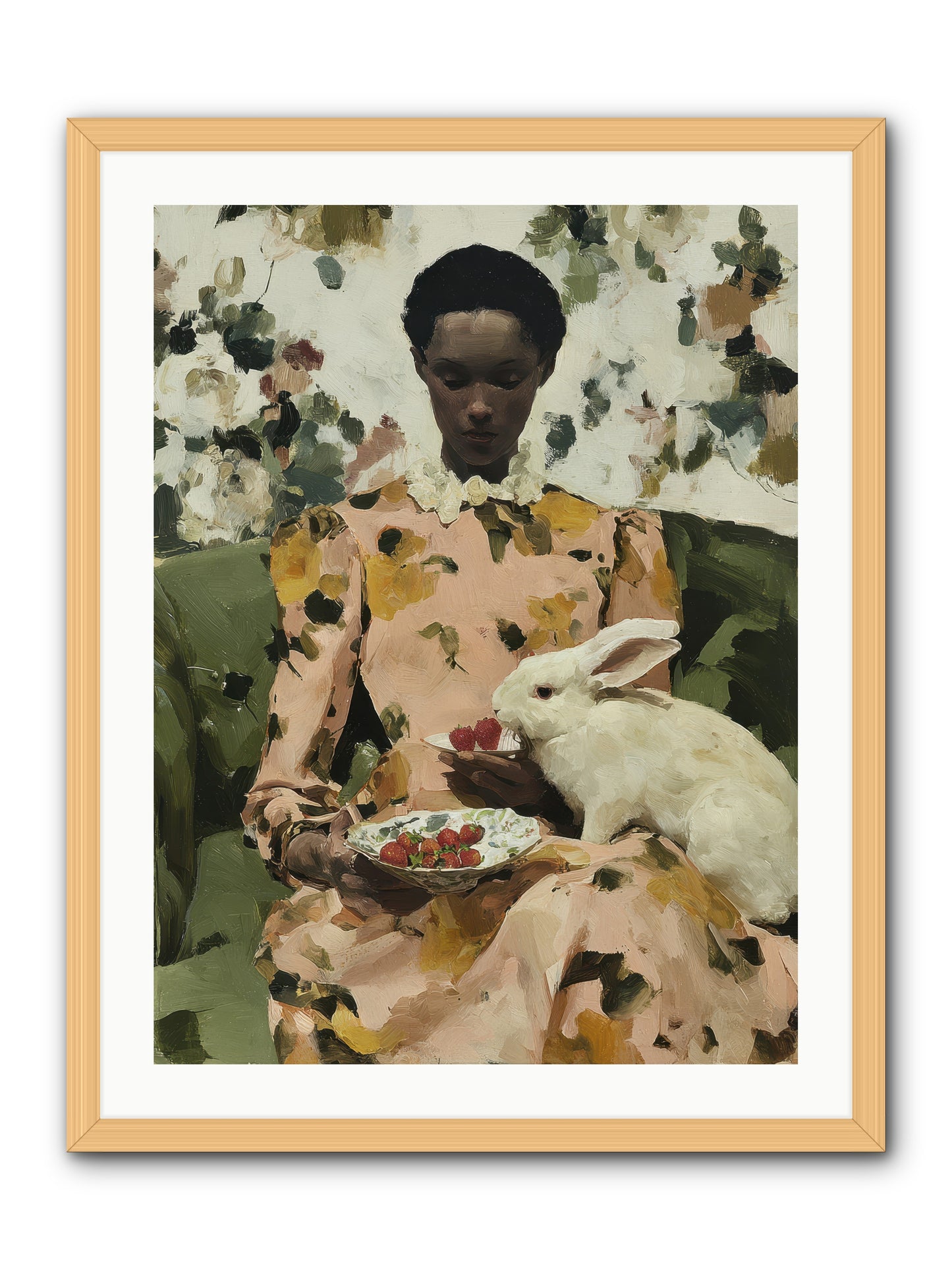 When Spring Wore Velvet -- Framed Print - Natural 24x32