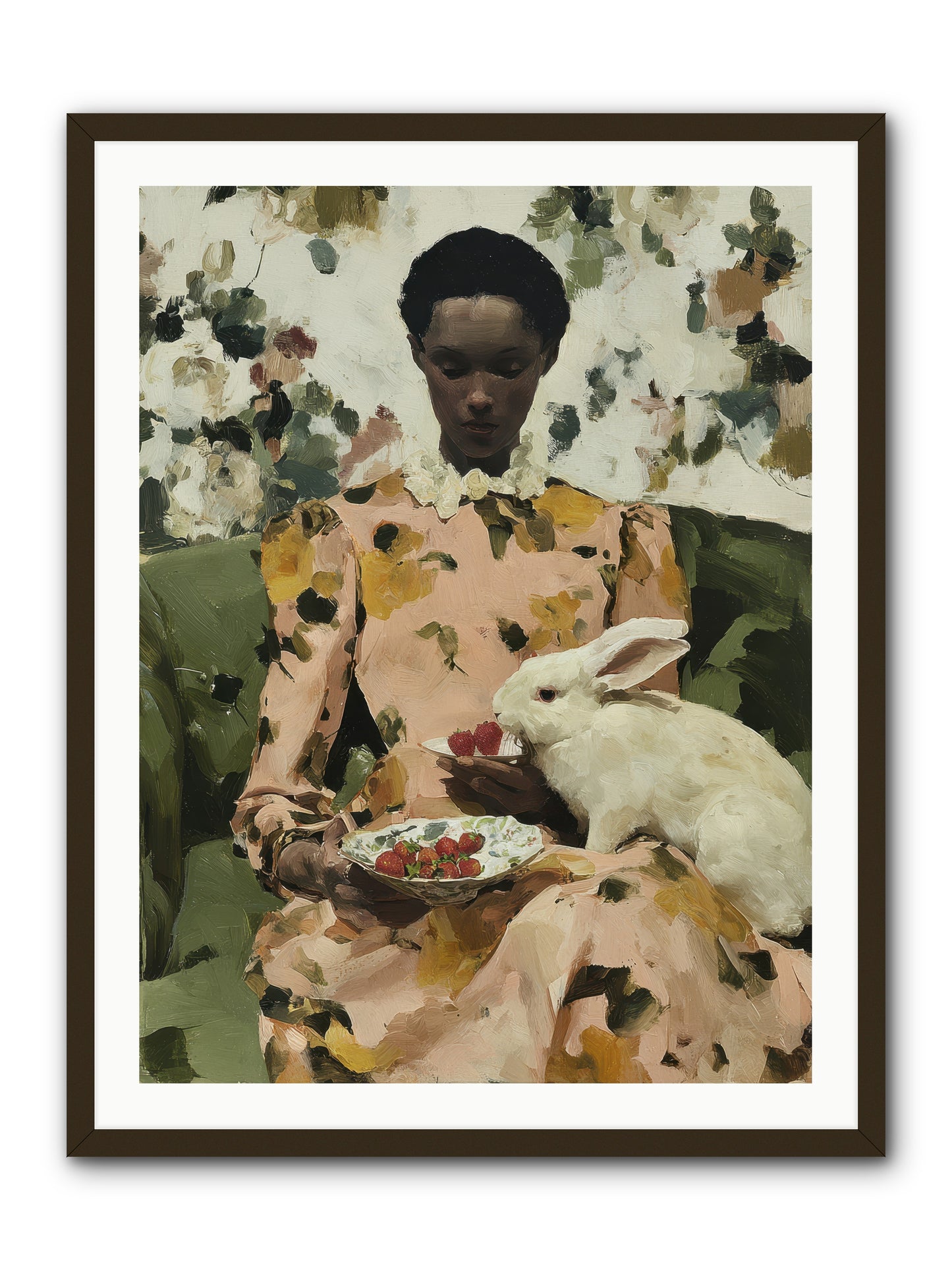 When Spring Wore Velvet -- Framed Print - Black 30x40