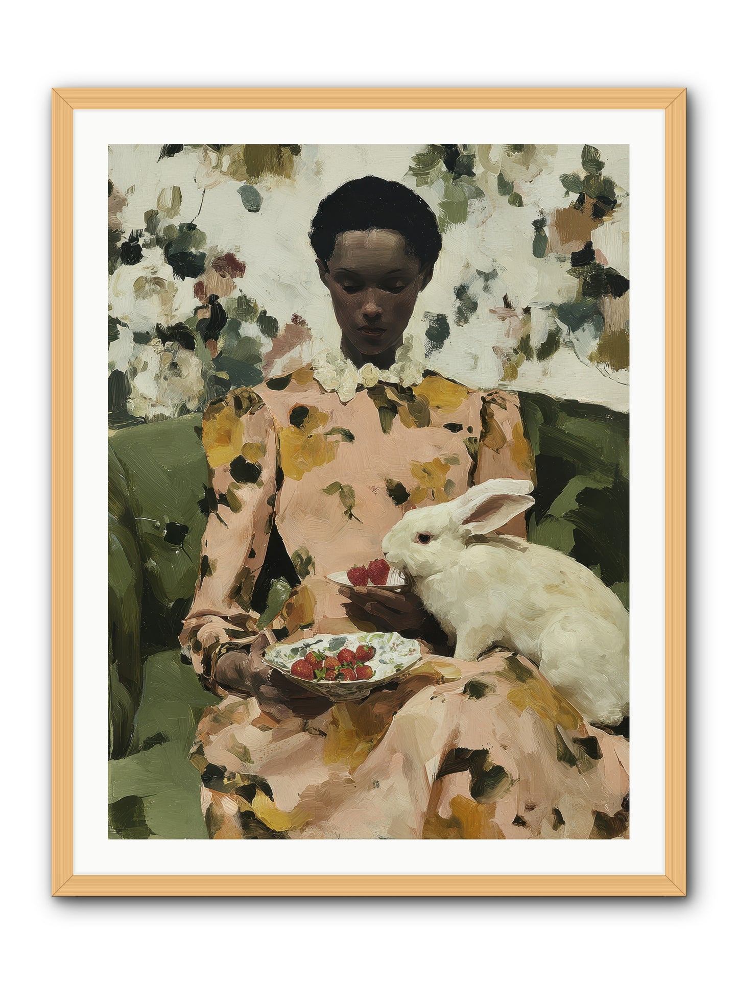 When Spring Wore Velvet -- Framed Print - Natural 30x40
