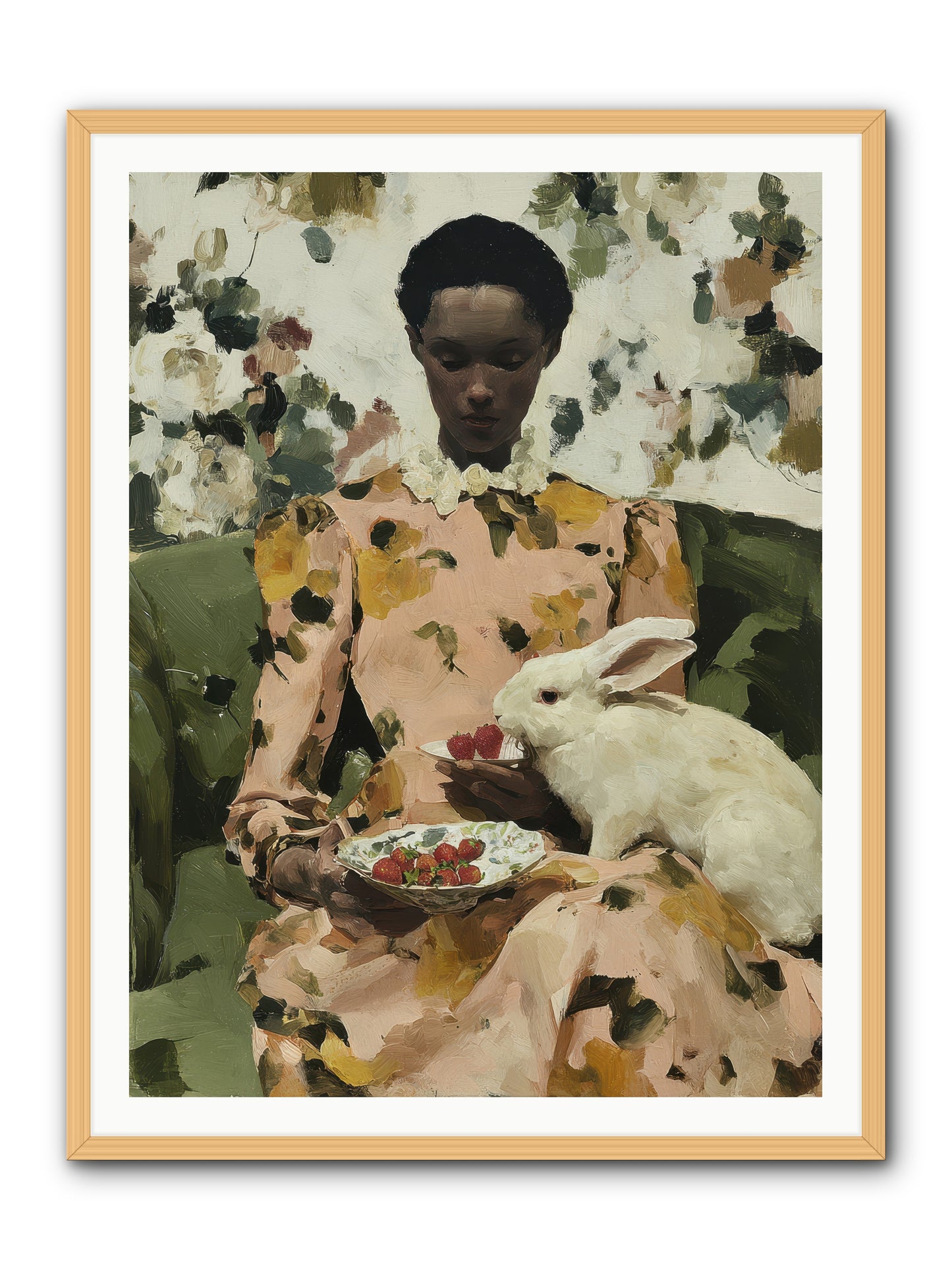 When Spring Wore Velvet -- Framed Print - Natural 36x48