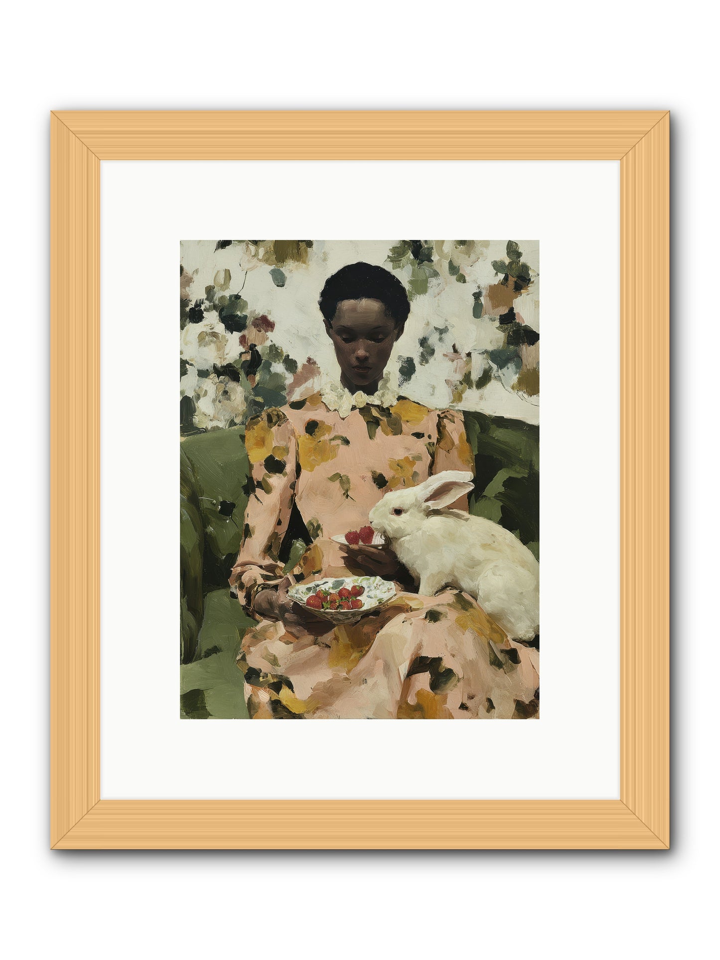 When Spring Wore Velvet -- Framed Print - Natural 9x12