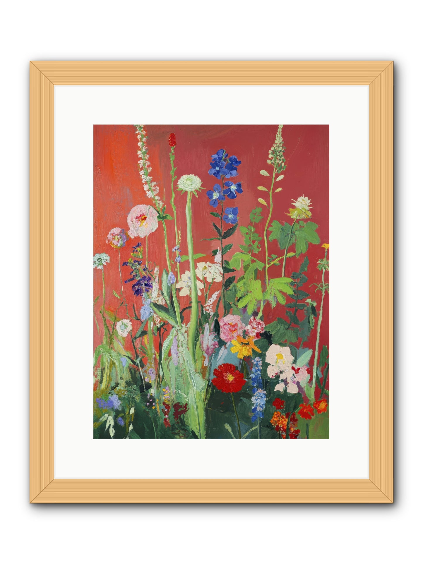 When Stems Held Stories No.1 -- Framed Print - Natural 12x16