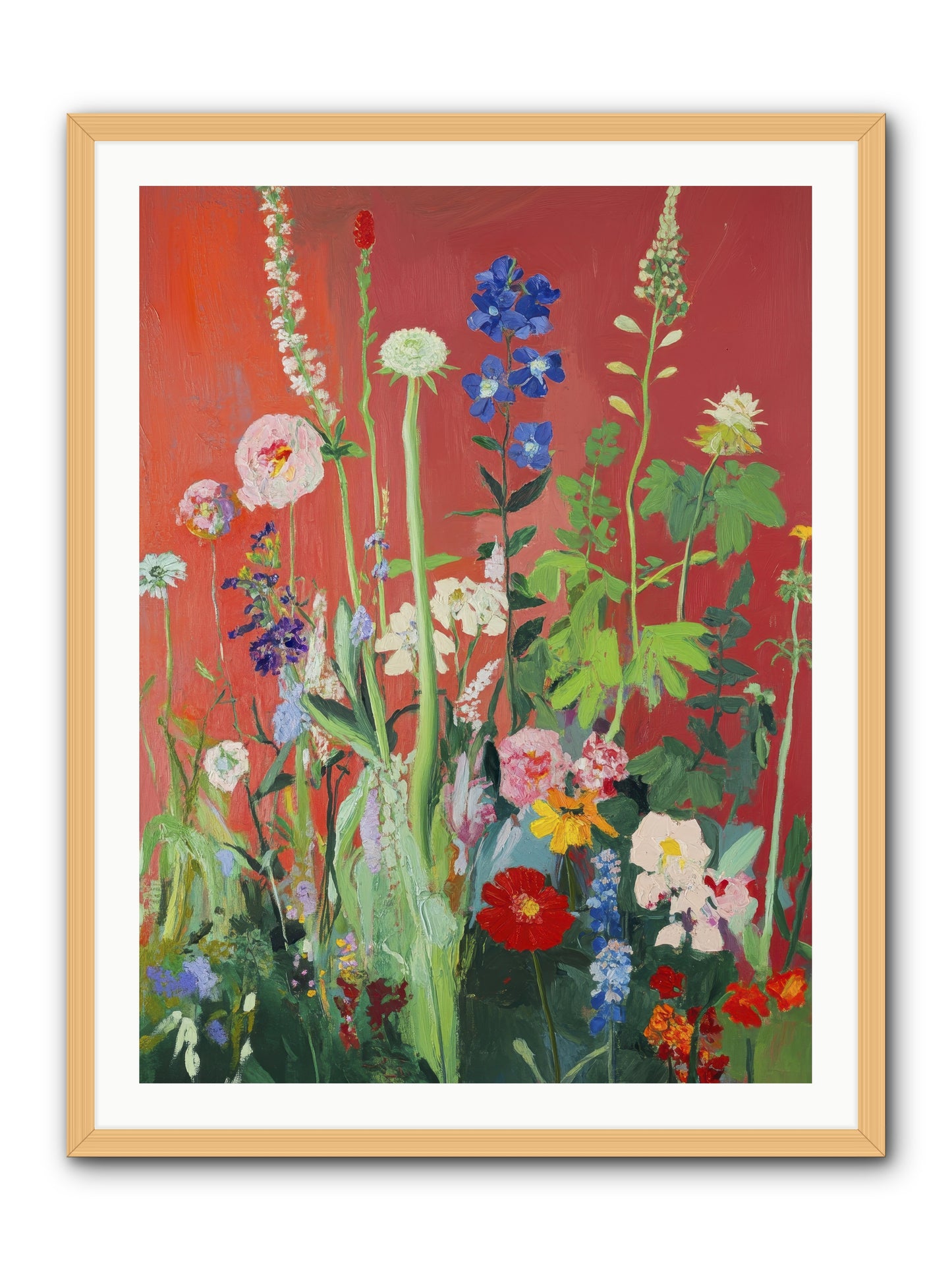When Stems Held Stories No.1 -- Framed Print - Natural 30x40