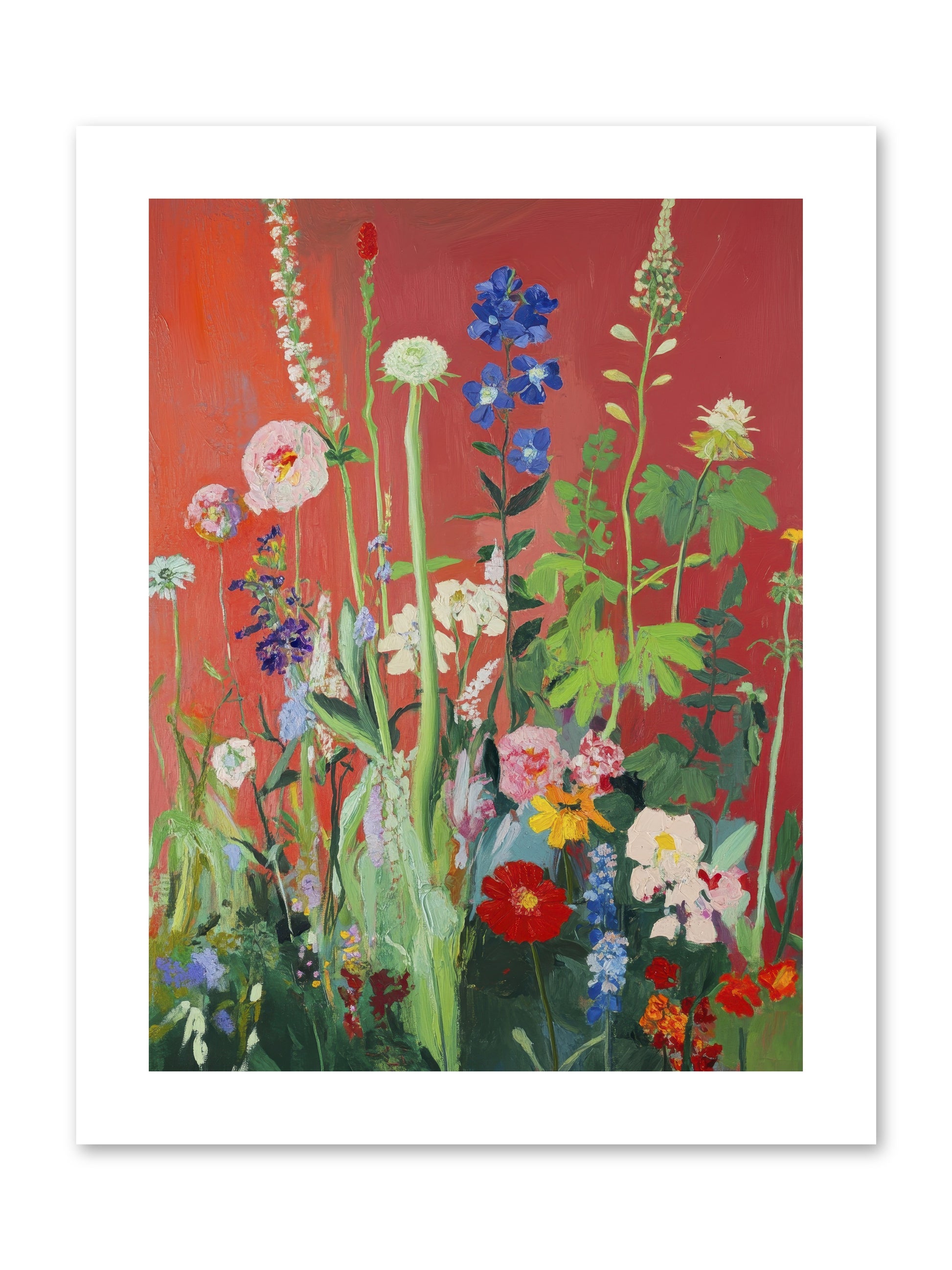 When Stems Held Stories No.1 -- Paper Print 9x12