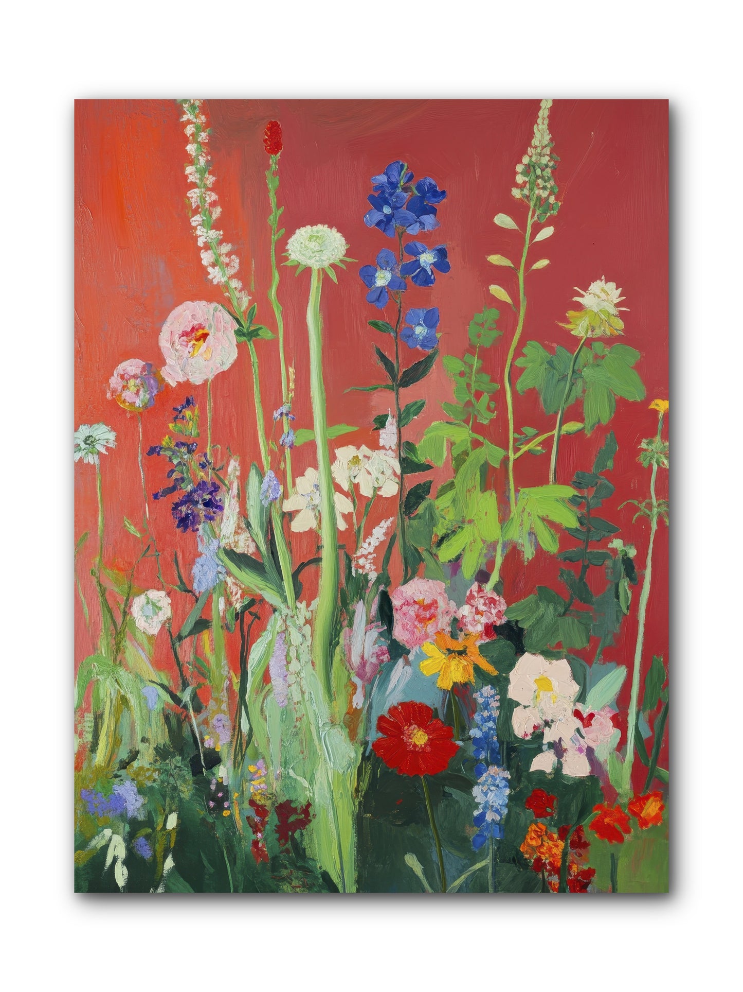 When Stems Held Stories No.1 -- Wrapped Canvas 9x12