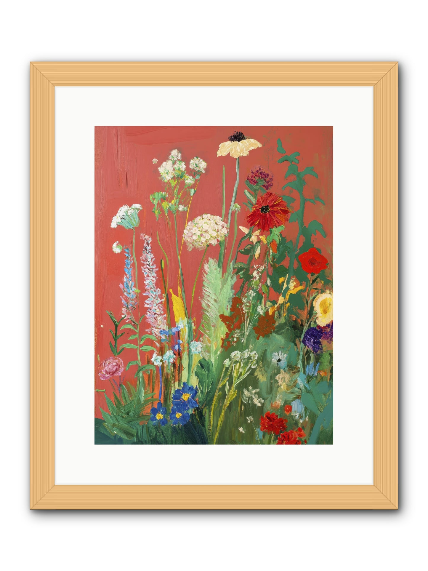 When Stems Held Stories No.2 -- Framed Print - Natural 12x16