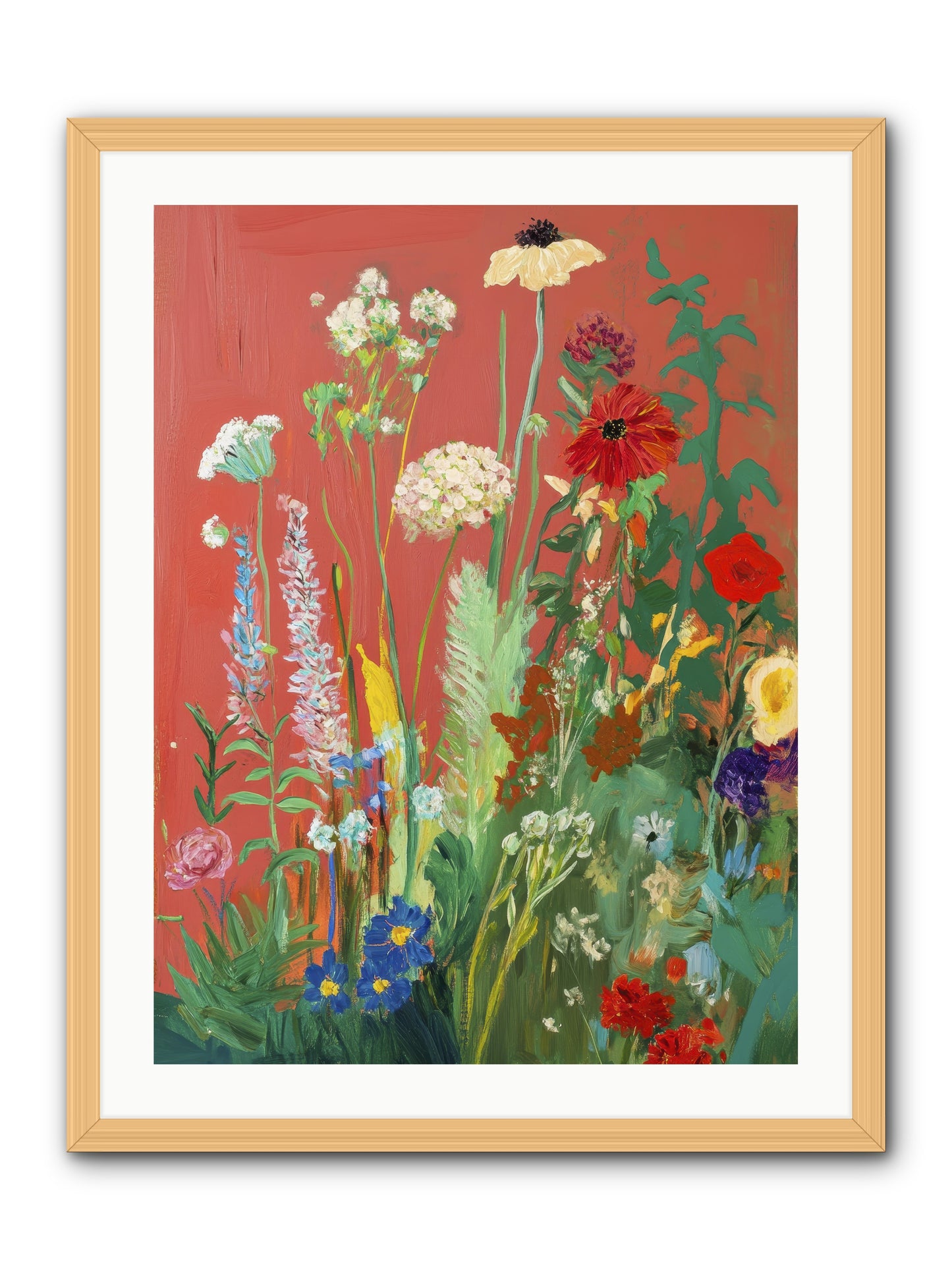 When Stems Held Stories No.2 -- Framed Print - Natural 24x32