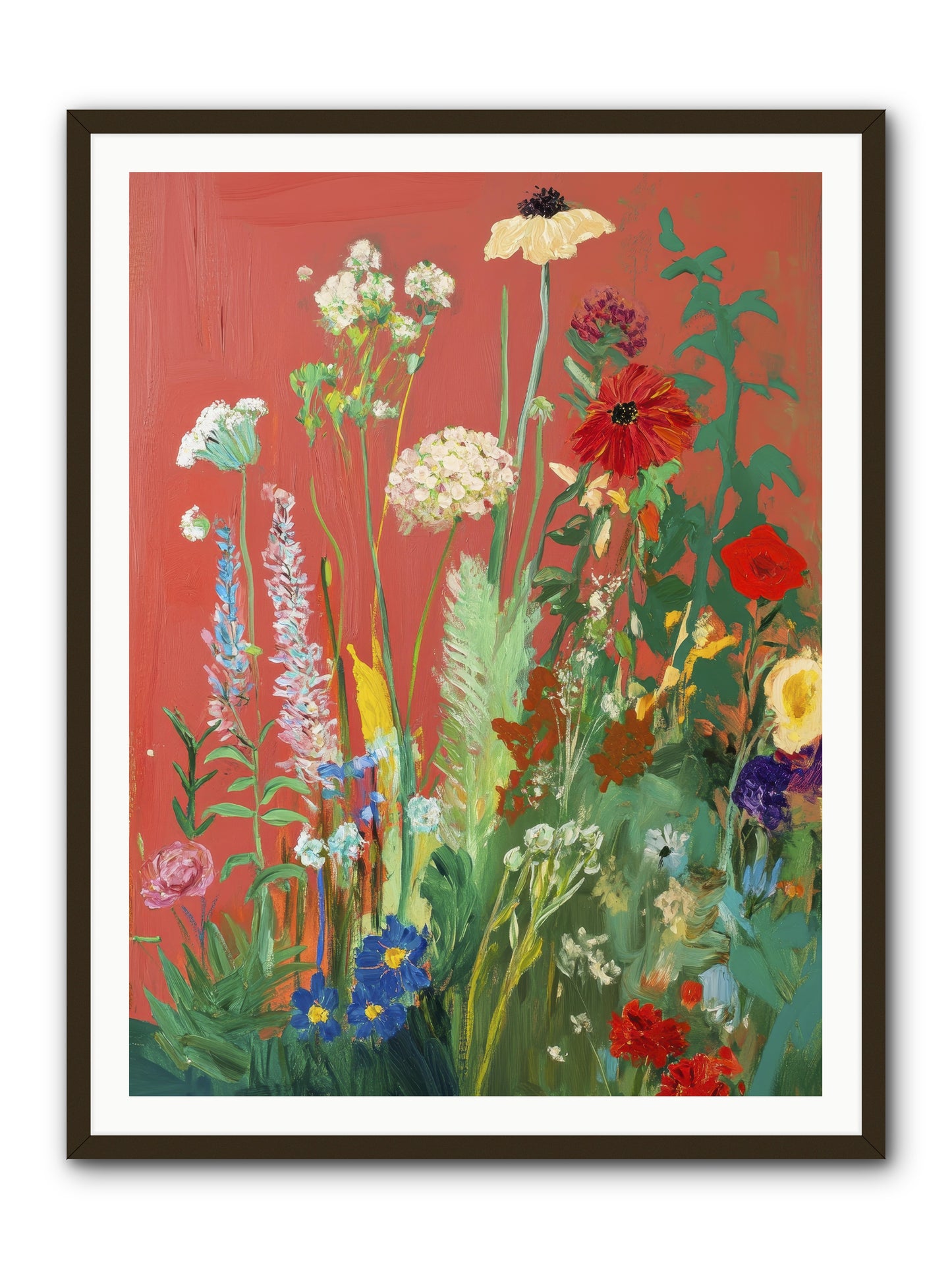 When Stems Held Stories No.2 -- Framed Print - Black 36x48