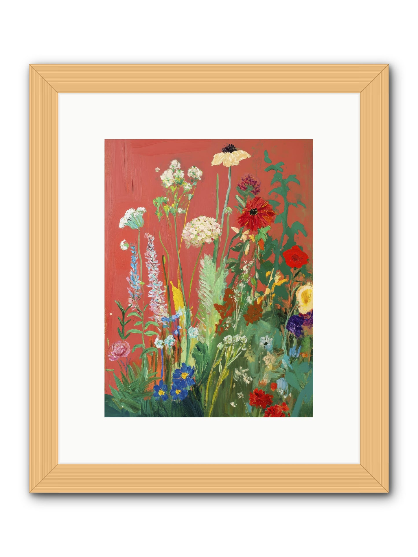 When Stems Held Stories No.2 -- Framed Print - Natural 9x12