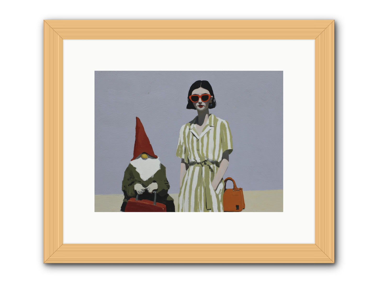 When Summer Packed Its Bags -- Framed Print - Natural 12x9