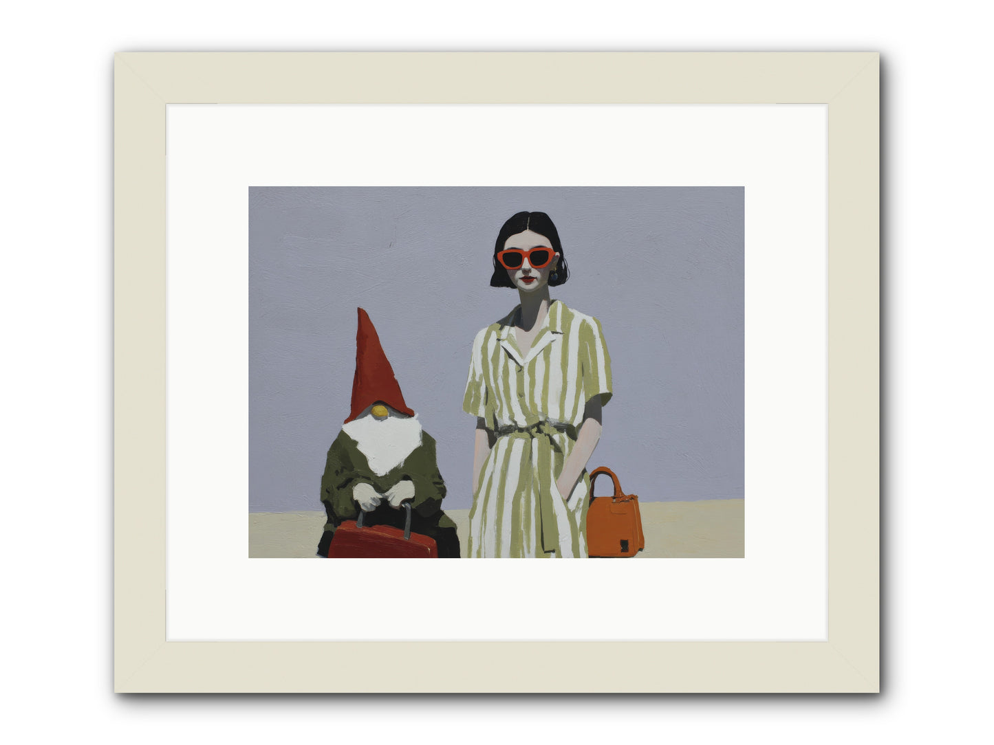 When Summer Packed Its Bags -- Framed Print - White 12x9