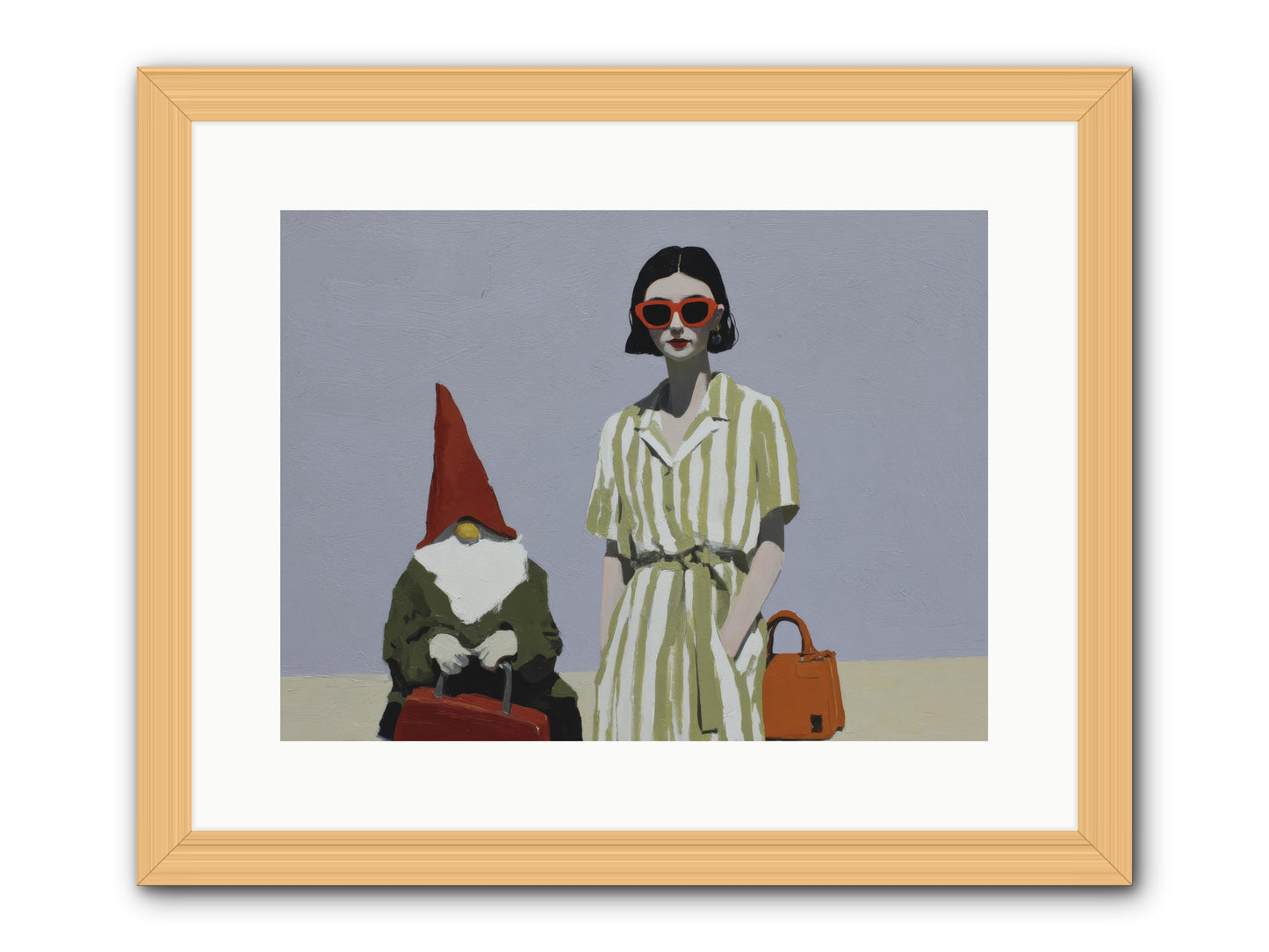 When Summer Packed Its Bags -- Framed Print - Natural 16x12