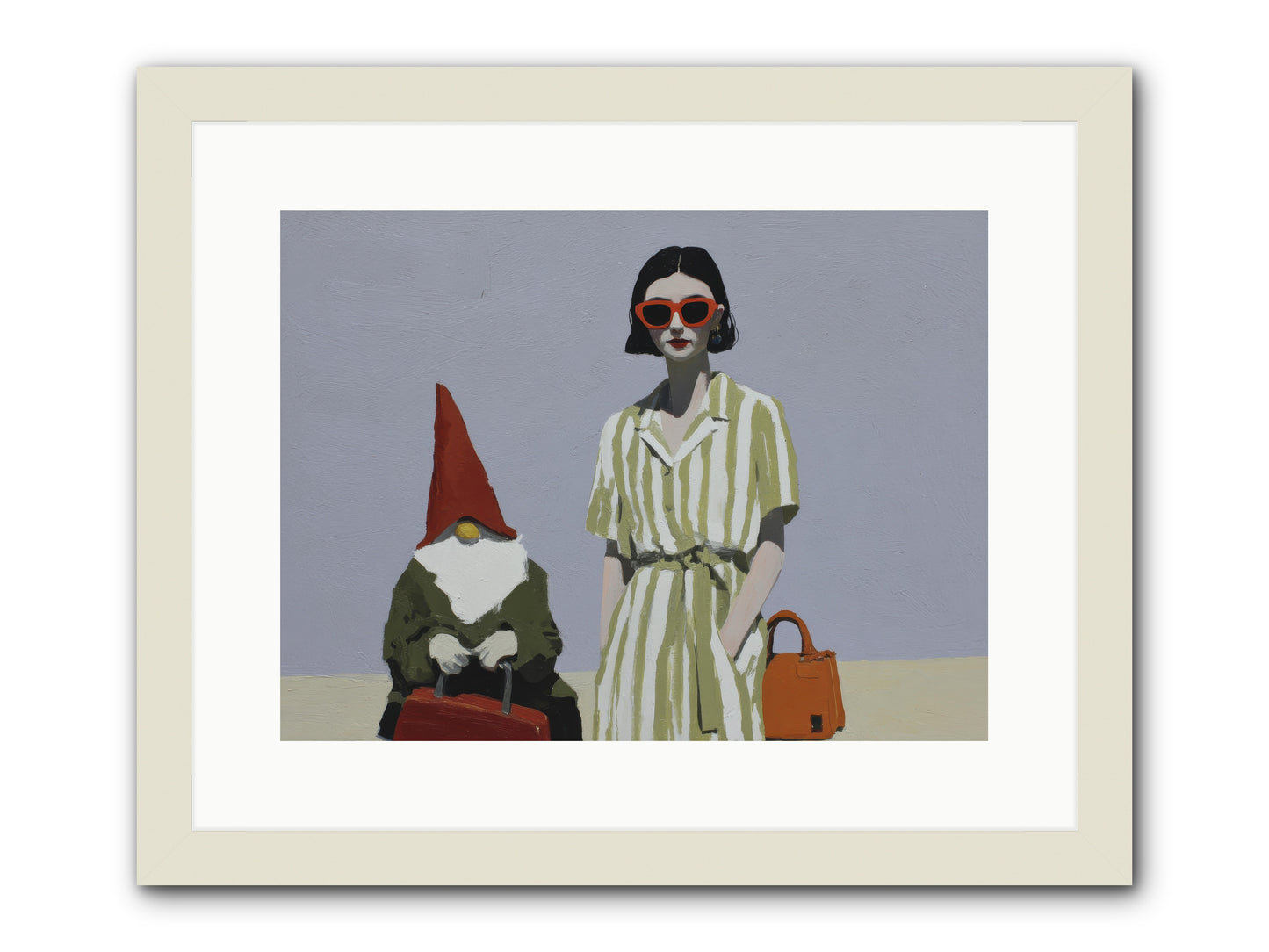 When Summer Packed Its Bags -- Framed Print - White 16x12