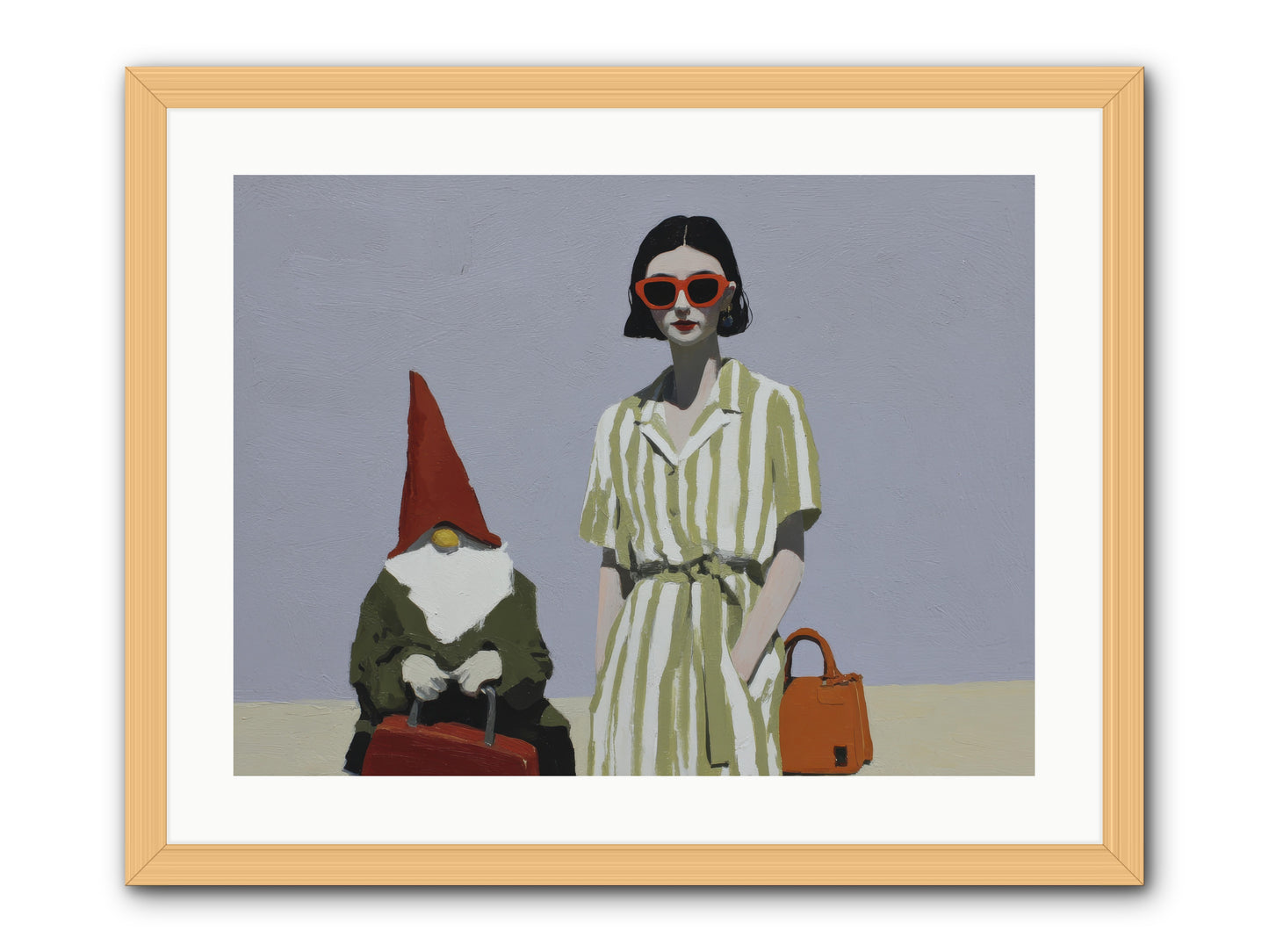 When Summer Packed Its Bags -- Framed Print - Natural 24x18