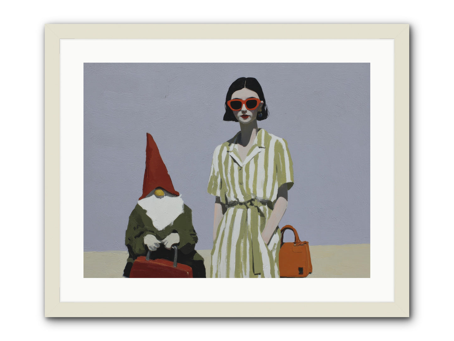 When Summer Packed Its Bags -- Framed Print - White 24x18
