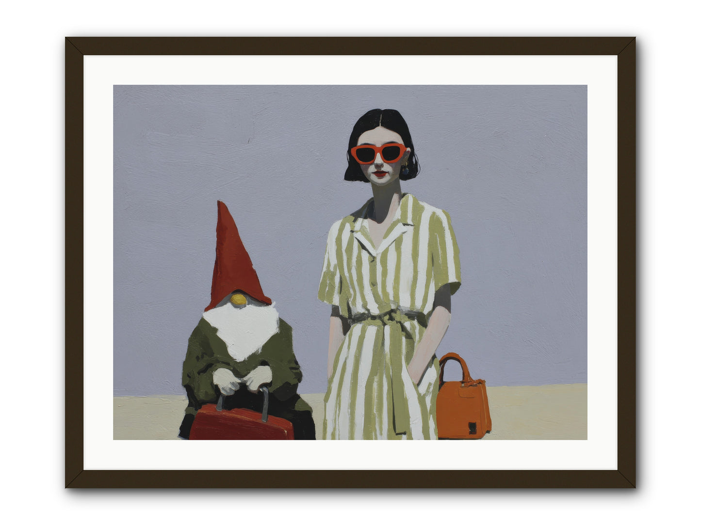 When Summer Packed Its Bags -- Framed Print - Black 32x24