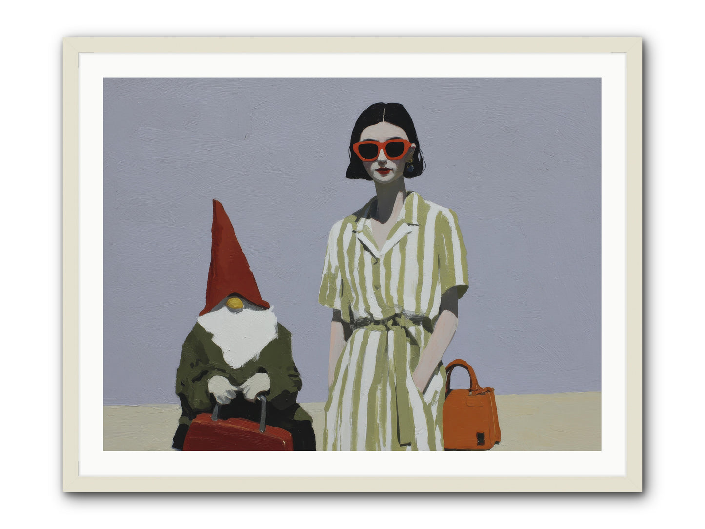 When Summer Packed Its Bags -- Framed Print - White 40x30