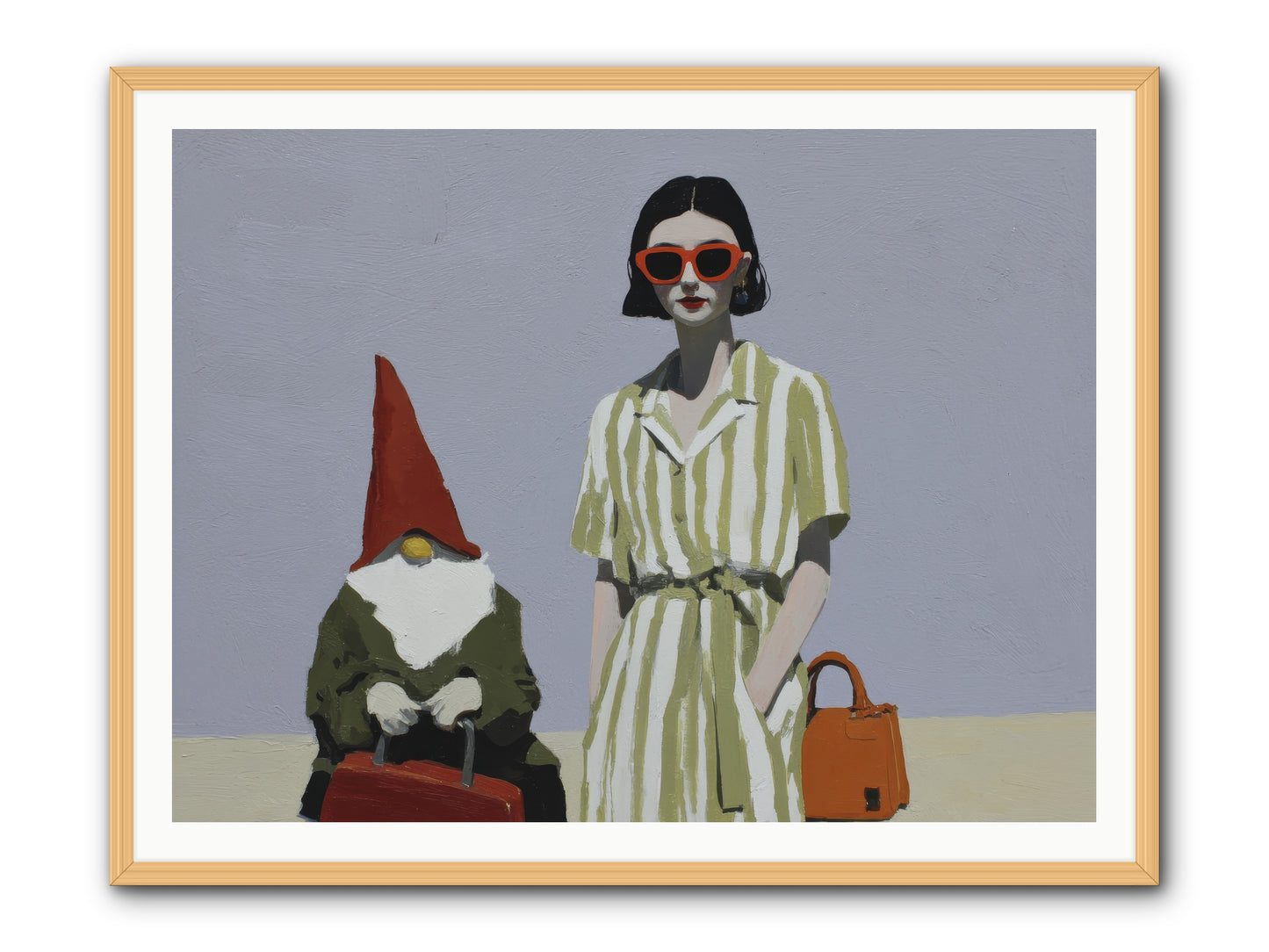 When Summer Packed Its Bags -- Framed Print - Natural 48x36