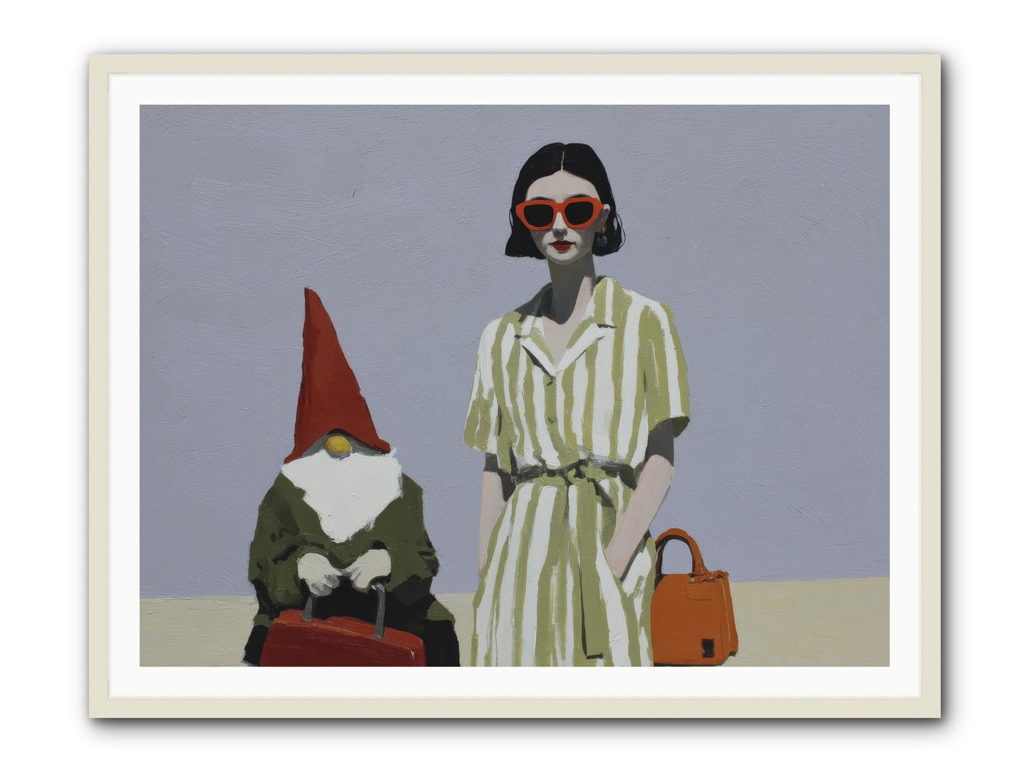 When Summer Packed Its Bags -- Framed Print - White 48x36
