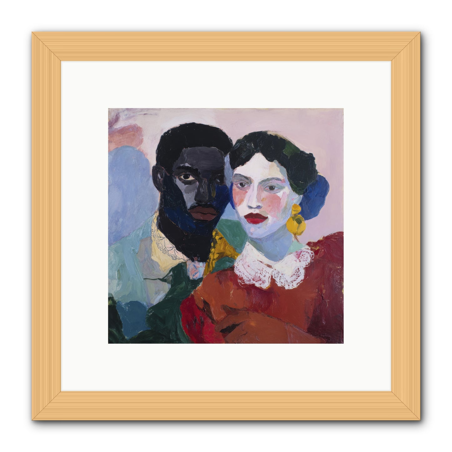 When Vermillion Was Truth -- Framed Print - Natural 10x10