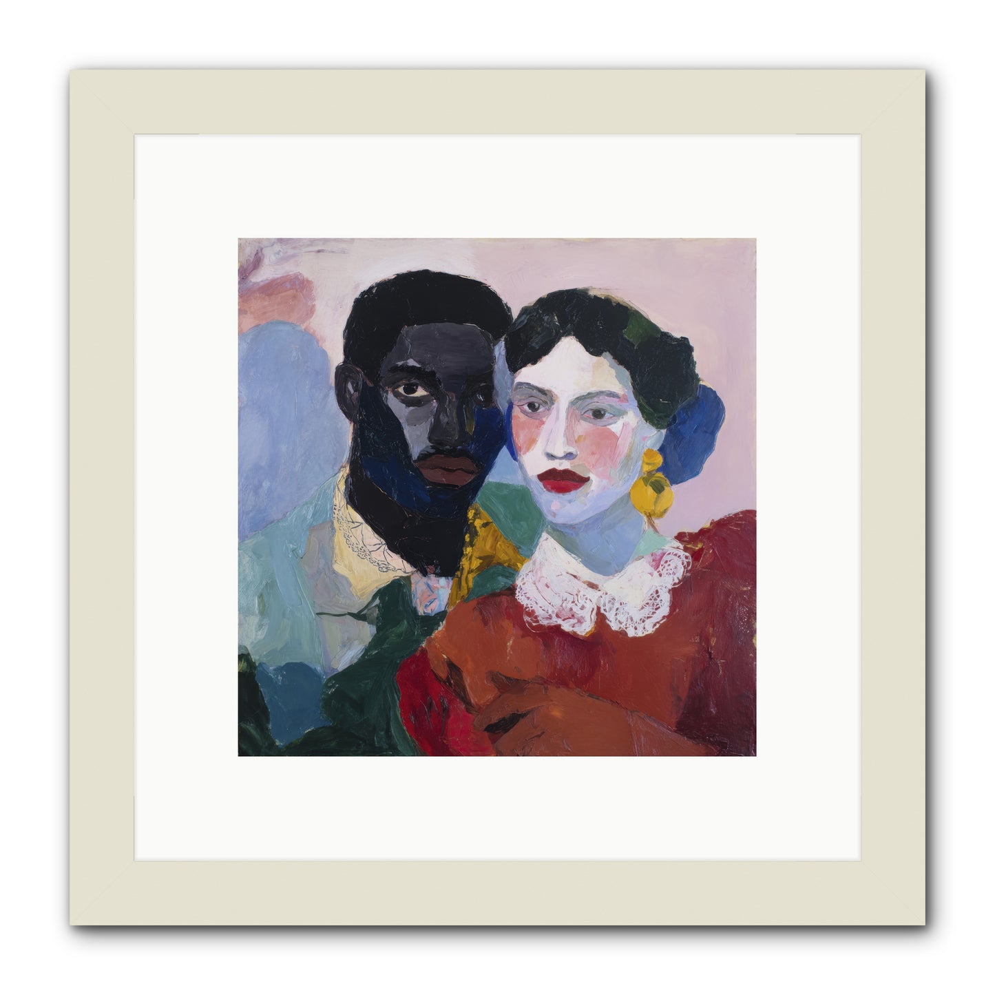 When Vermillion Was Truth -- Framed Print - White 10x10