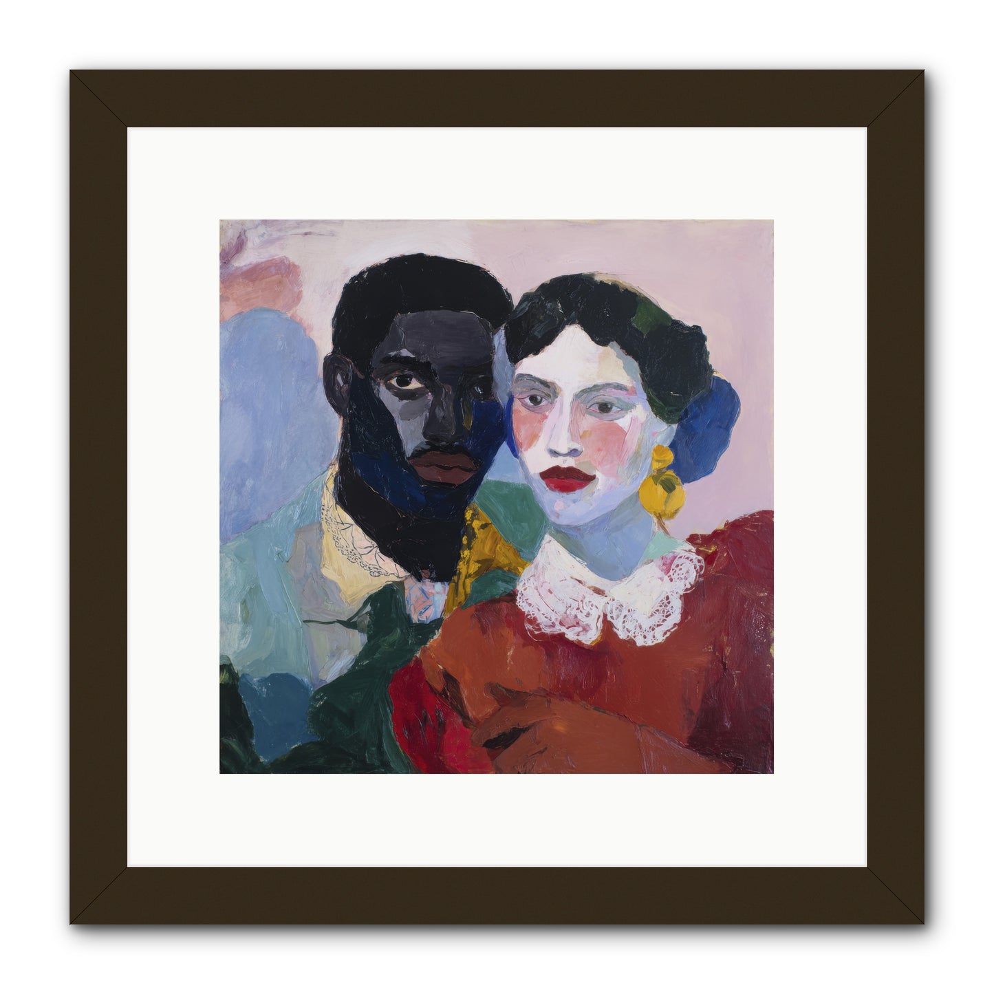 When Vermillion Was Truth -- Framed Print - Black 12x12