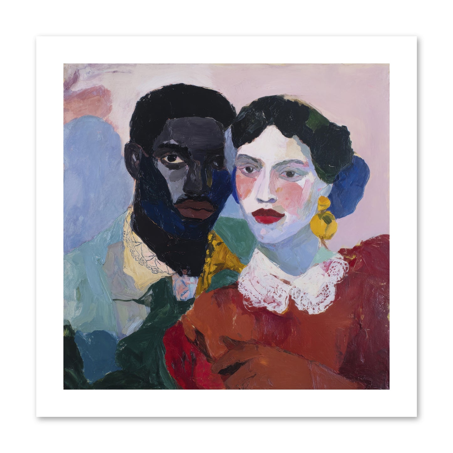 When Vermillion Was Truth -- Loose Canvas Print 12x12